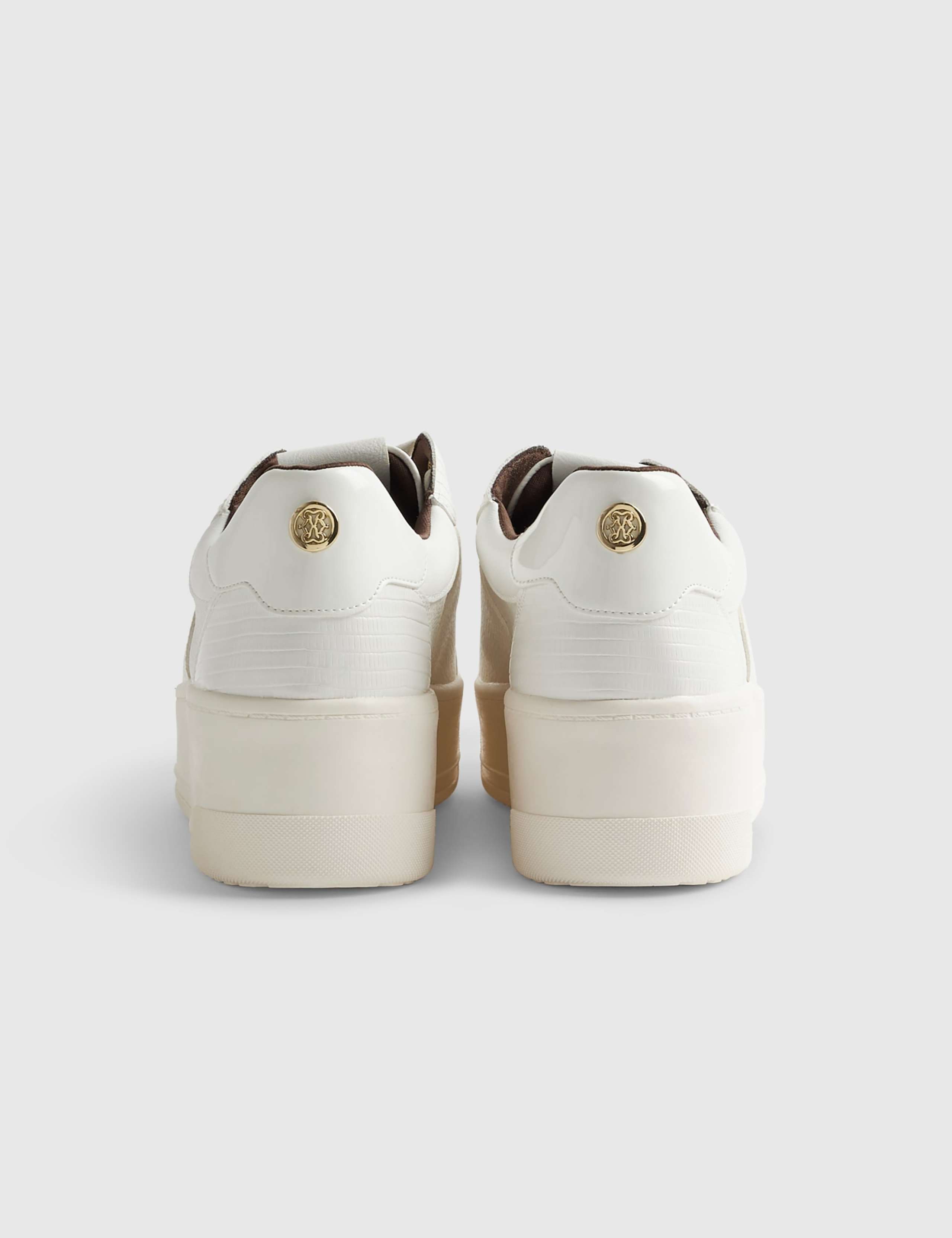 Lace Up Flatform Trainers 4 of 5