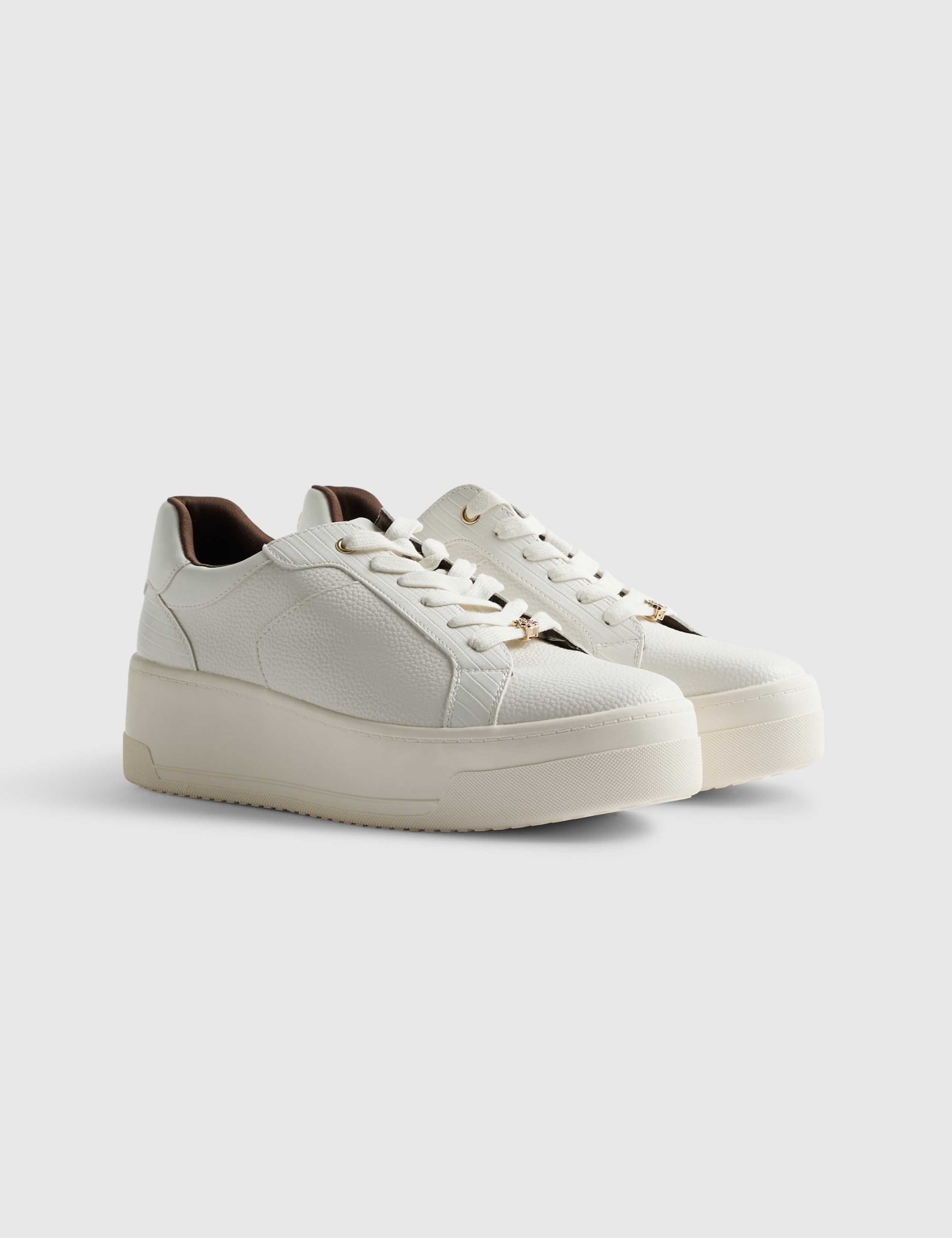 Lace Up Flatform Trainers 5 of 5