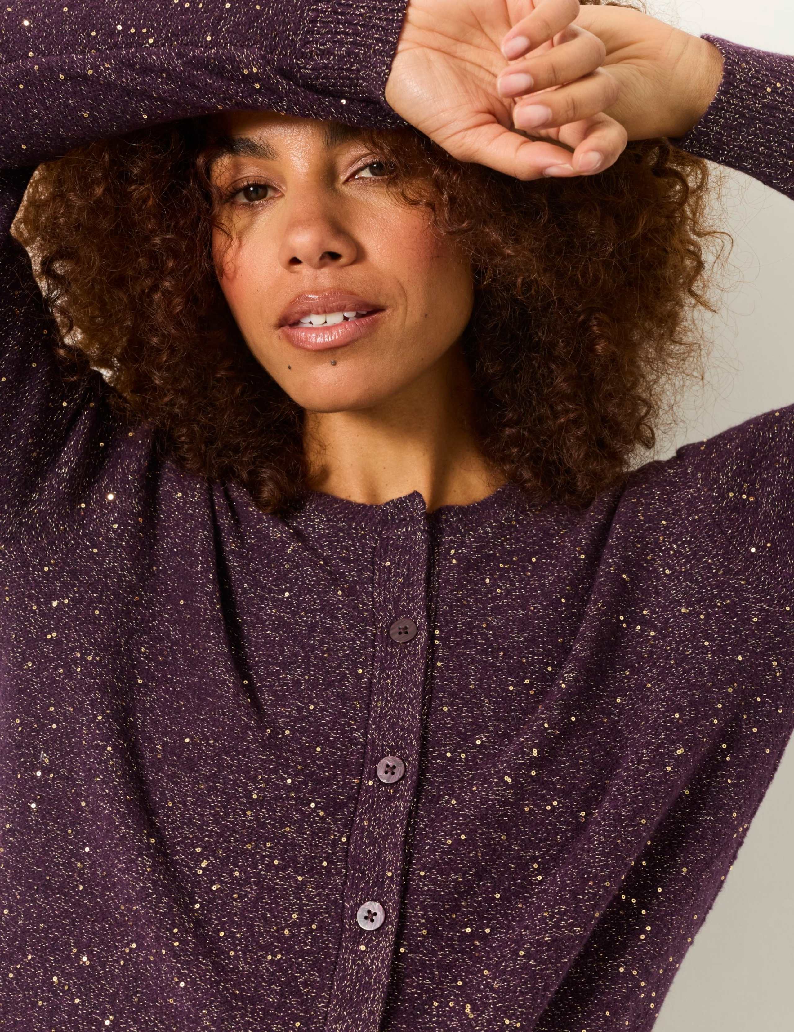Pure Cotton Sparkly Cardigan 4 of 5