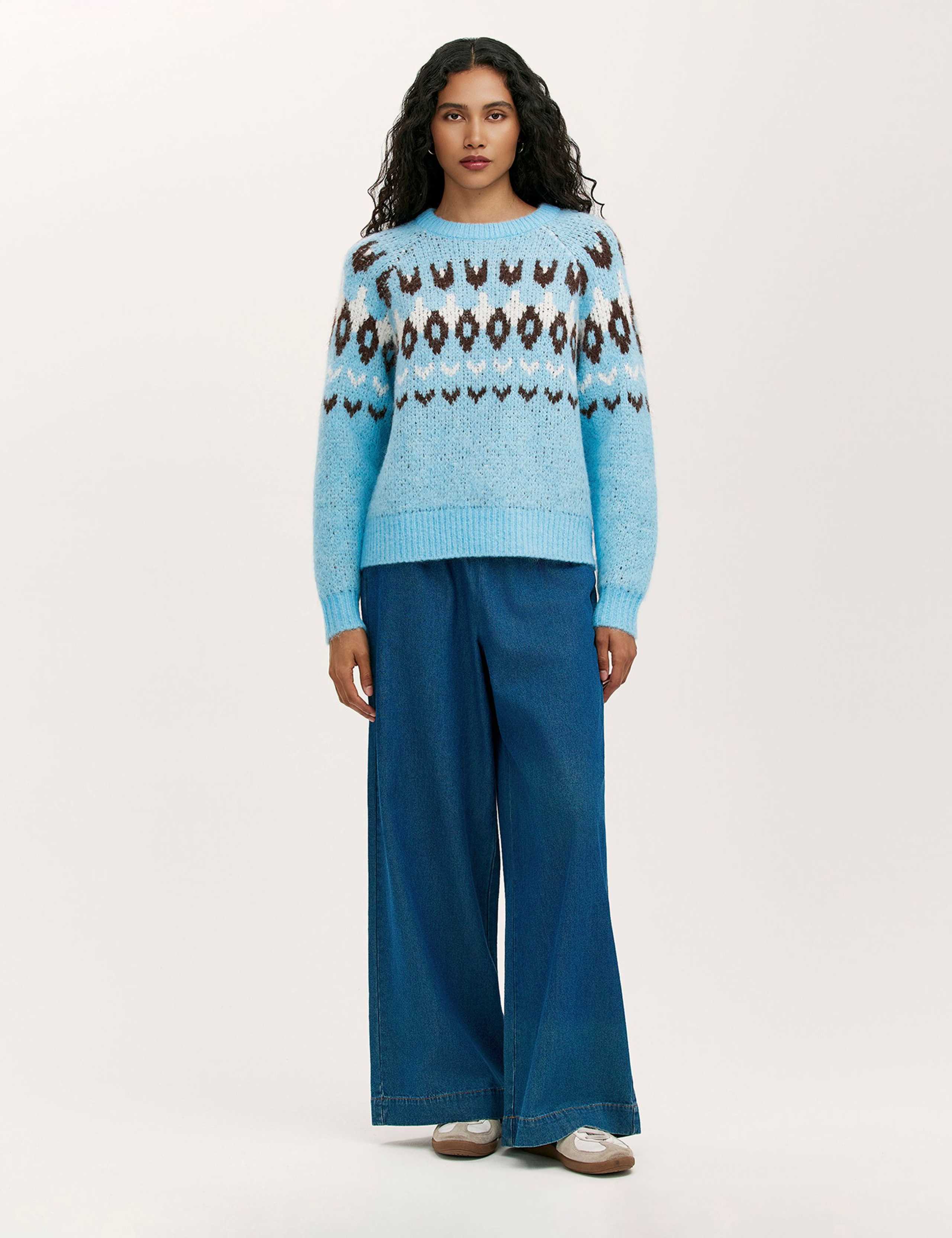 Fair Isle Crew Neck Jumper with Wool 2 of 4