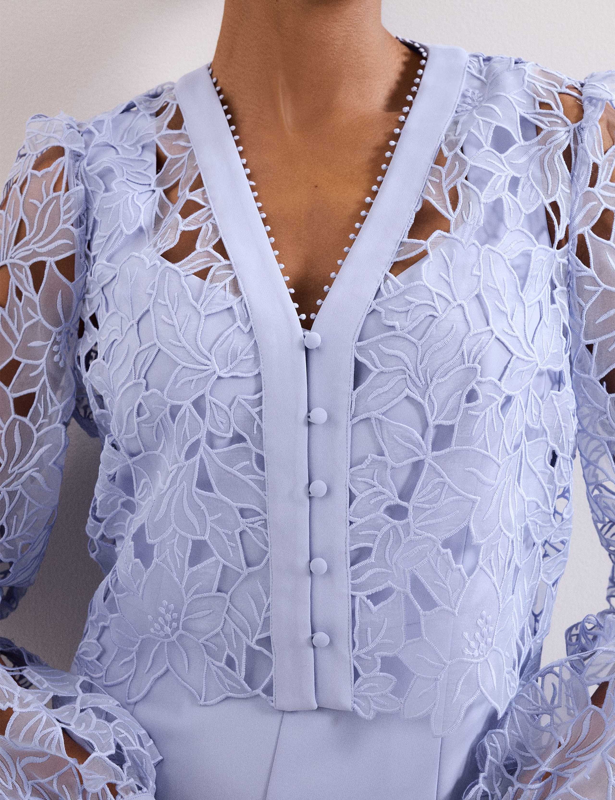 Lace Long Sleeve Jumpsuit 6 of 8