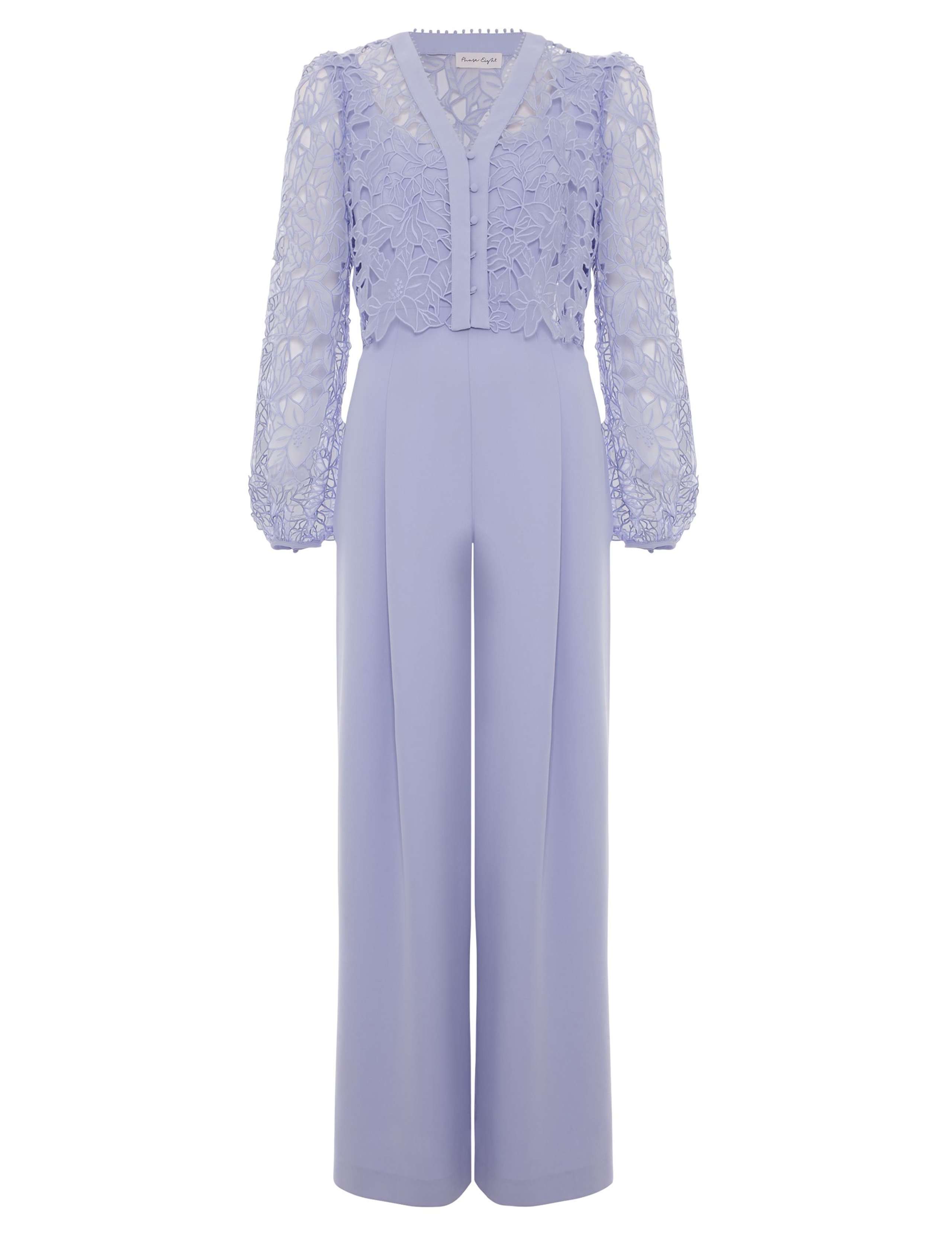 Lace Long Sleeve Jumpsuit 2 of 8