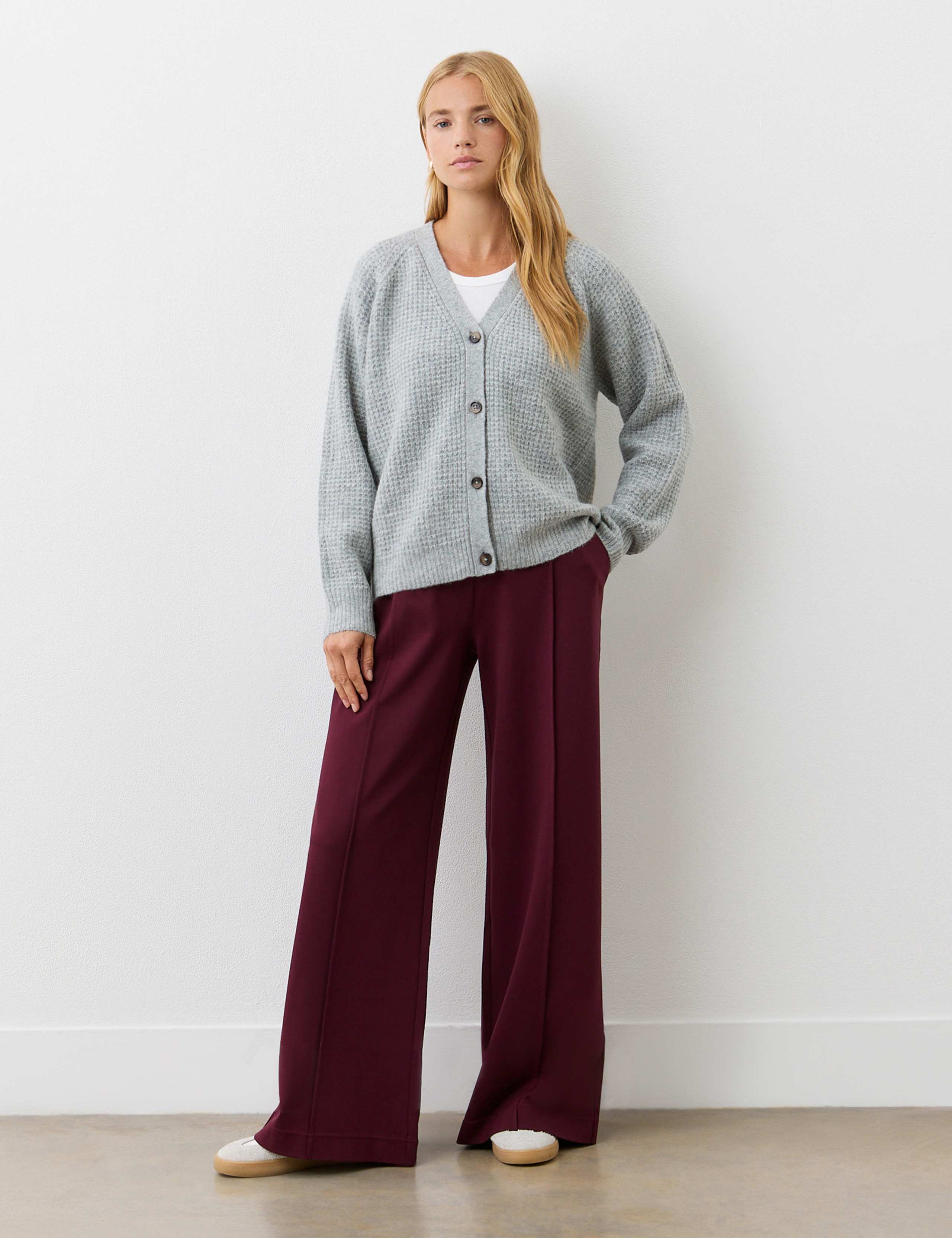 Wool Blend Textured Cardigan 2 of 4