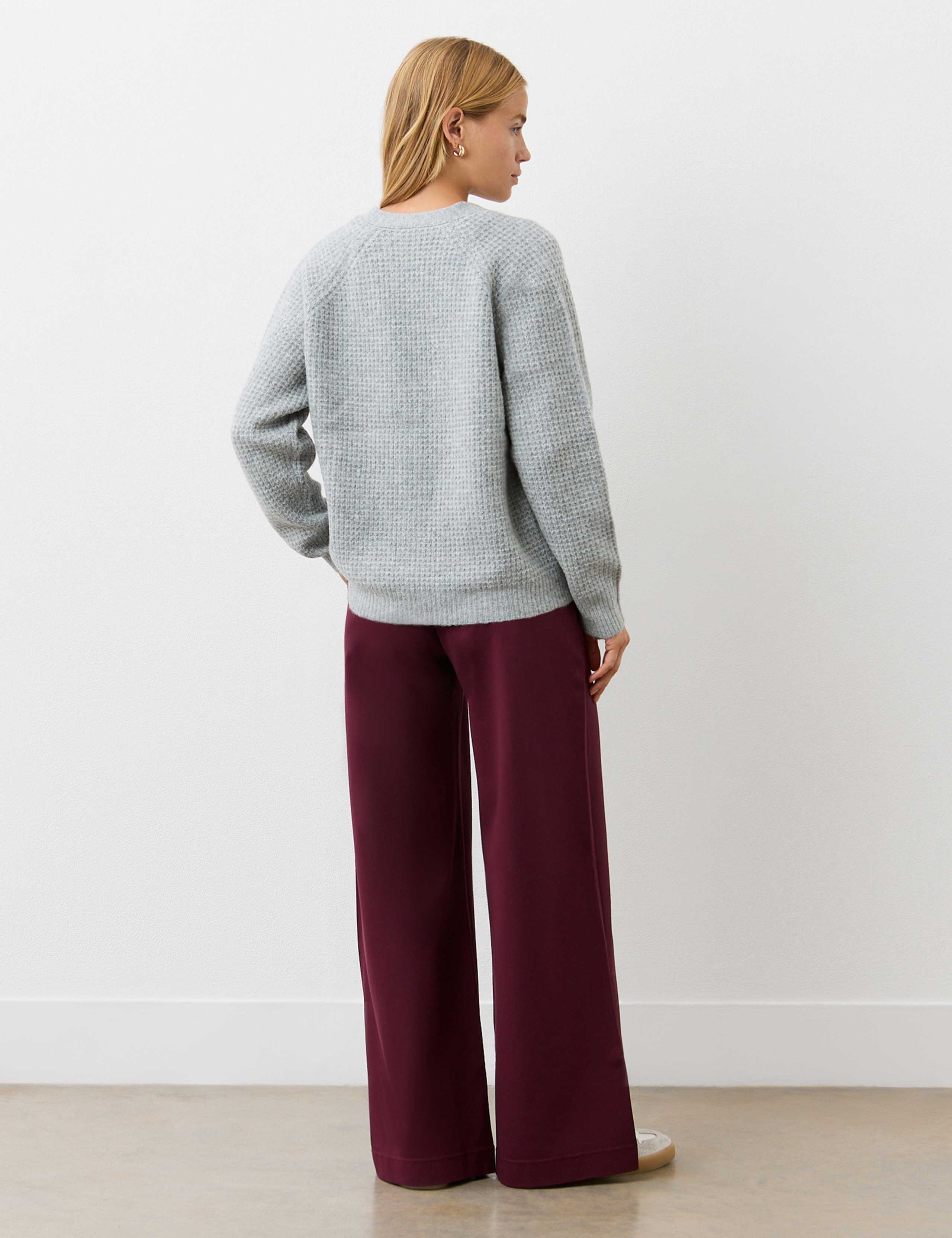 Wool Blend Textured Cardigan 3 of 4