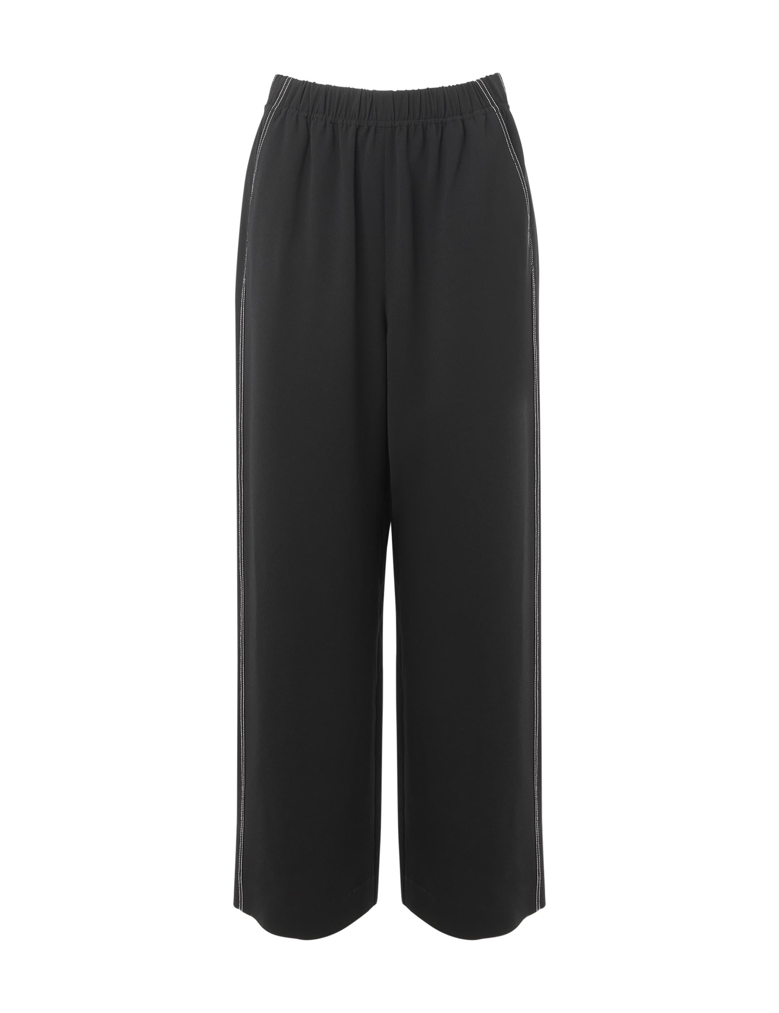 Crepe Stitch Detail Wide Leg Trousers 2 of 3