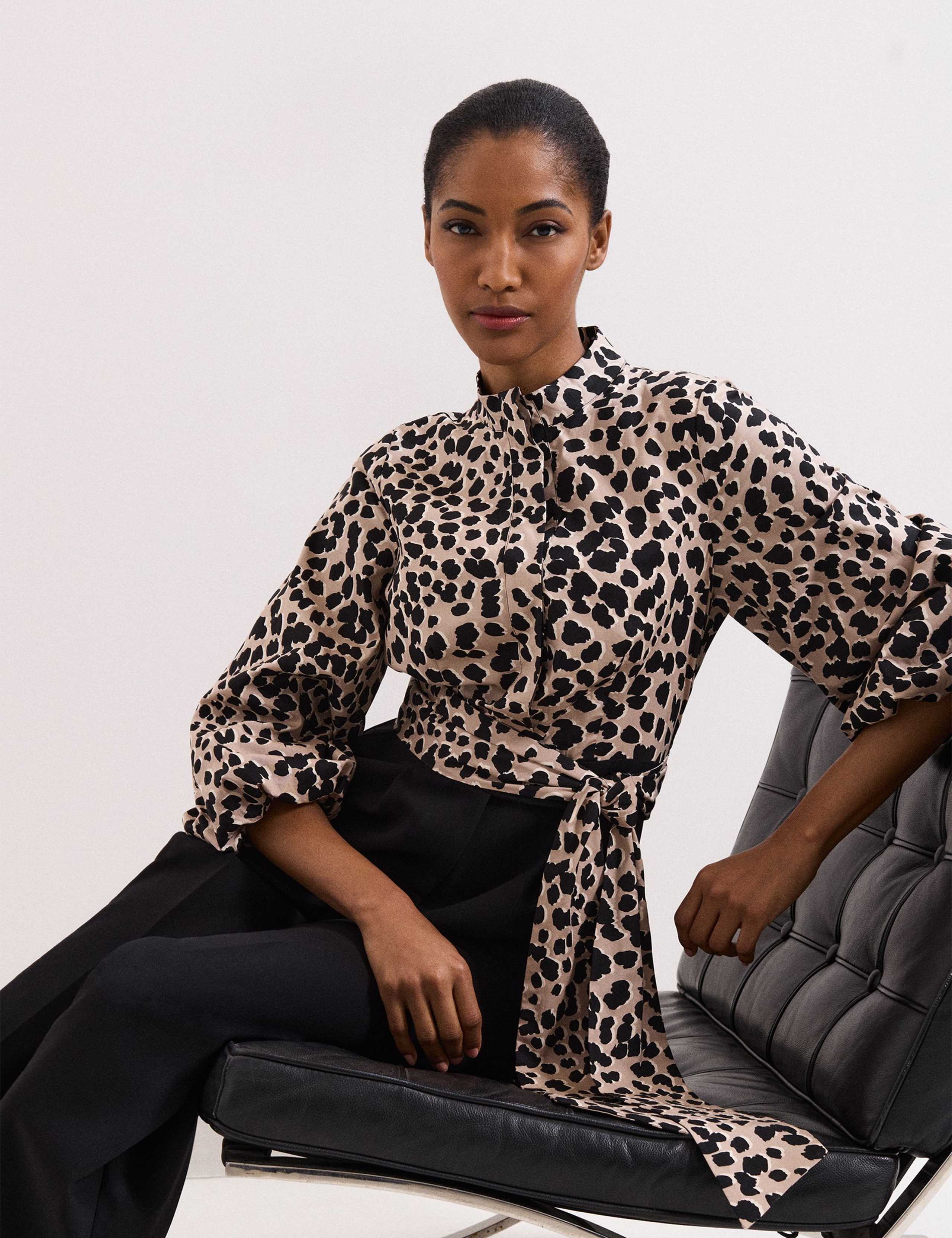 Leopard Print Wide Leg Jumpsuit 3 of 7