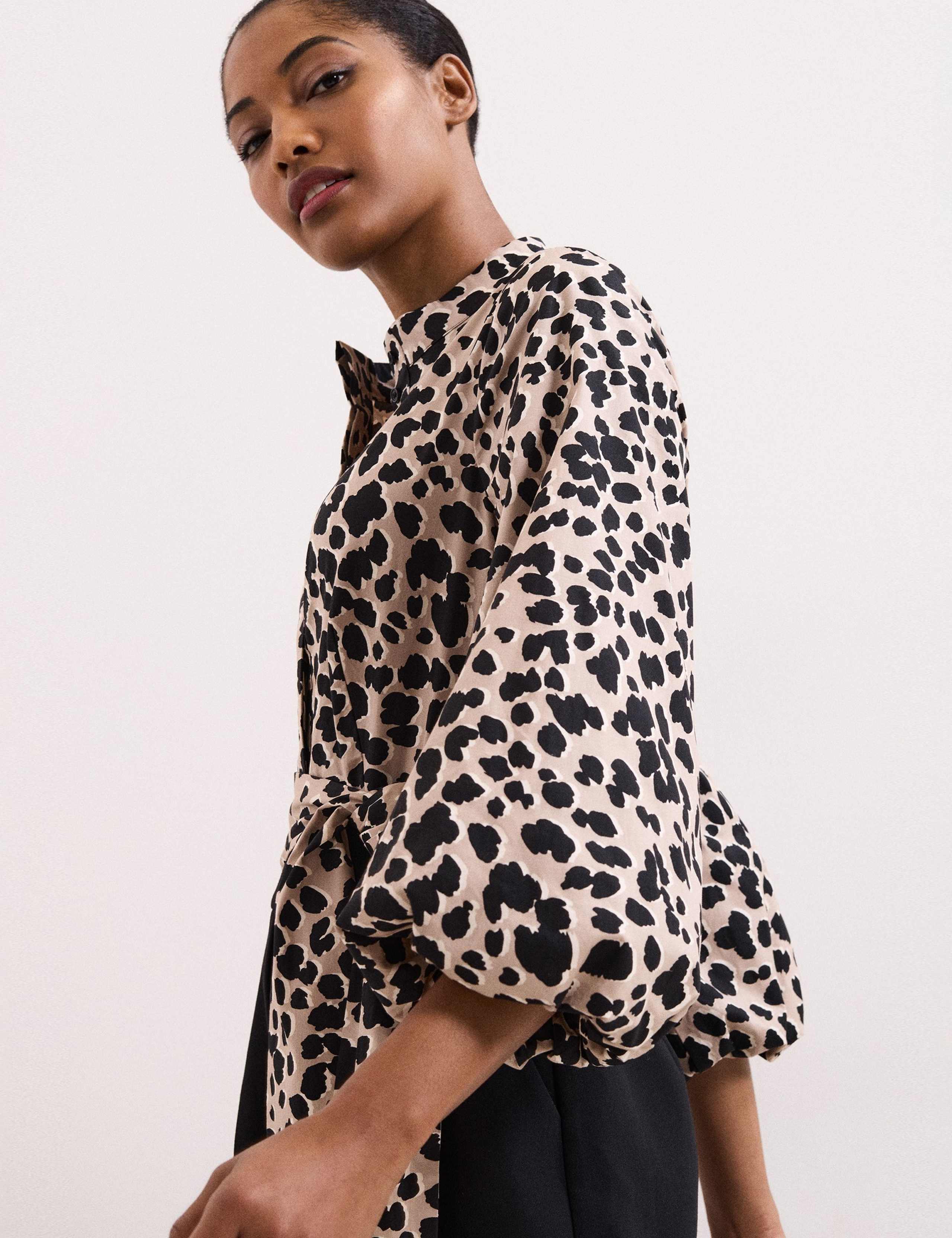 Leopard Print Wide Leg Jumpsuit 4 of 7