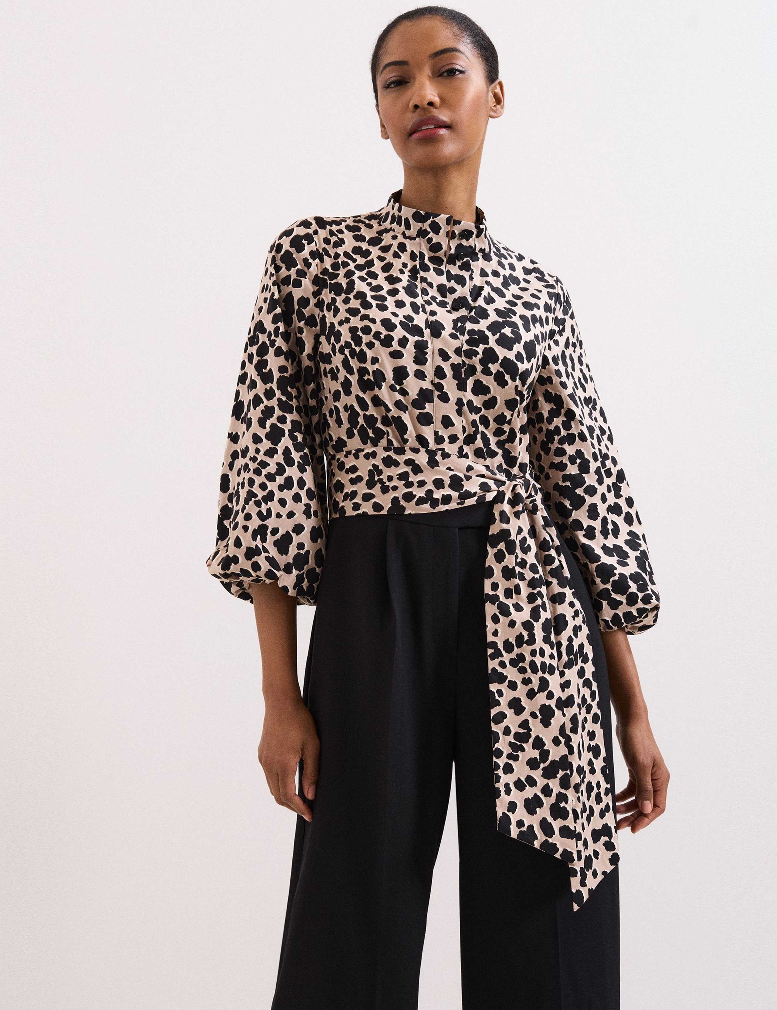 Leopard Print Wide Leg Jumpsuit 6 of 7