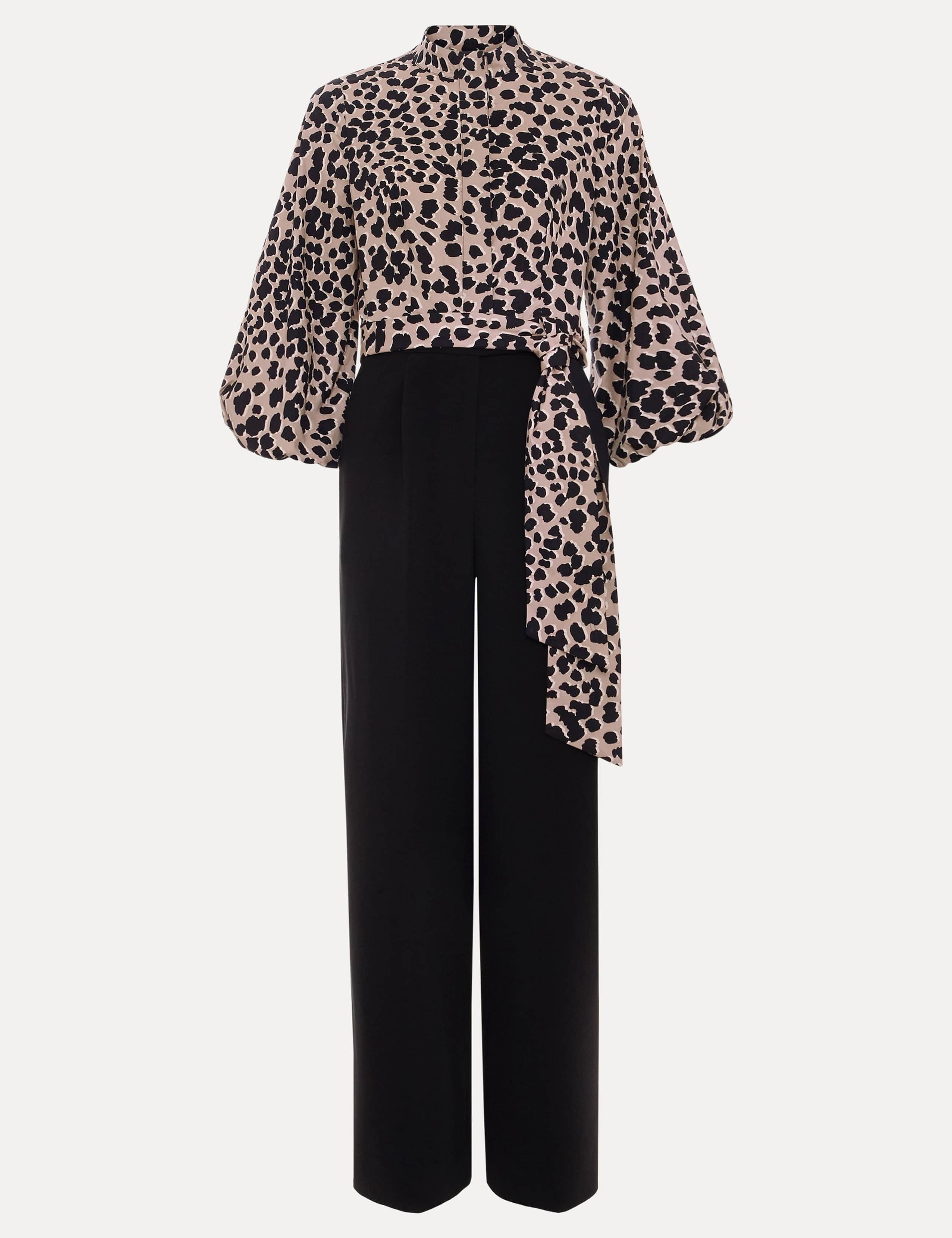 Leopard Print Wide Leg Jumpsuit 2 of 7