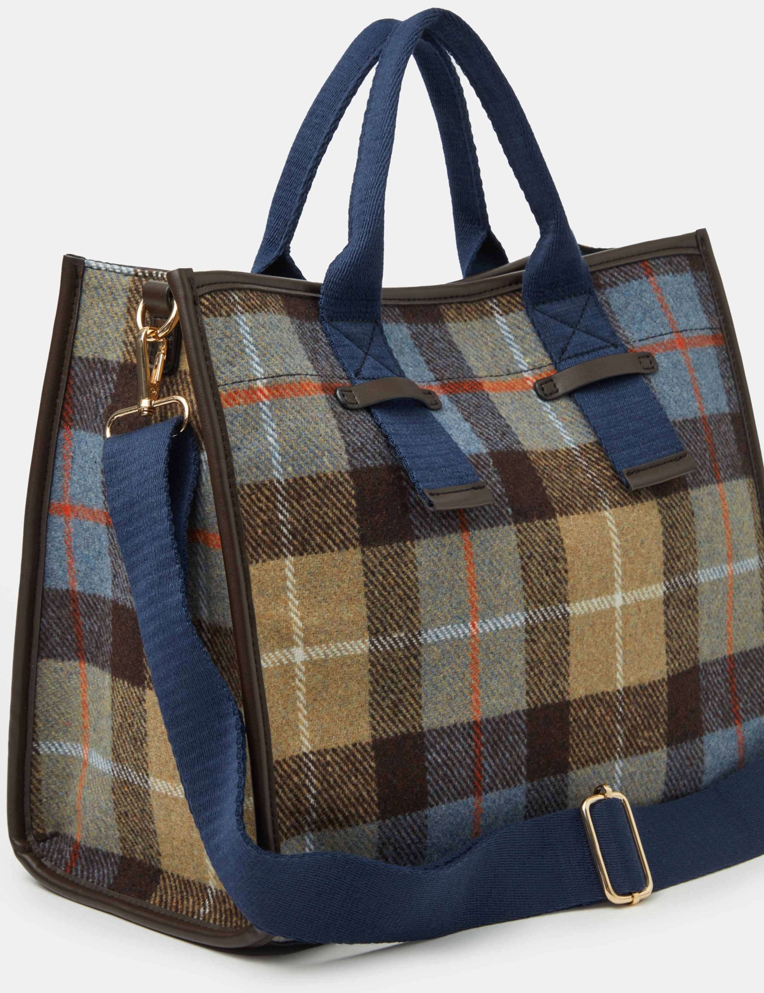 Check Print Handheld Clutch Bag 2 of 5