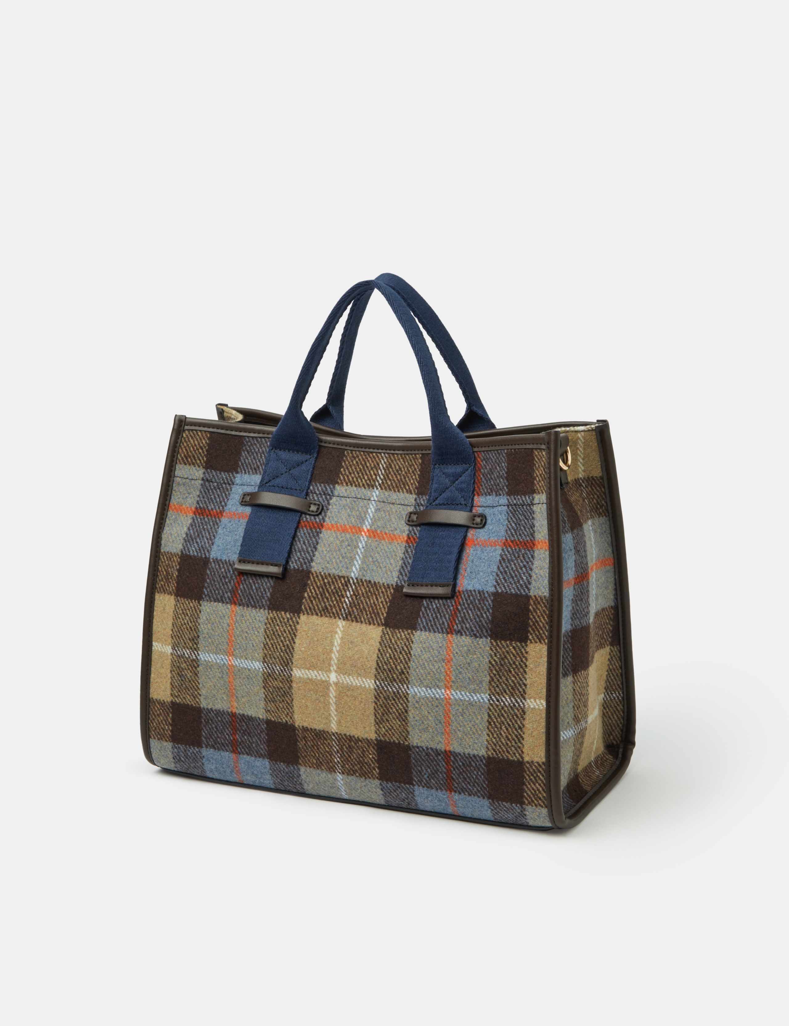 Check Print Handheld Clutch Bag 5 of 5