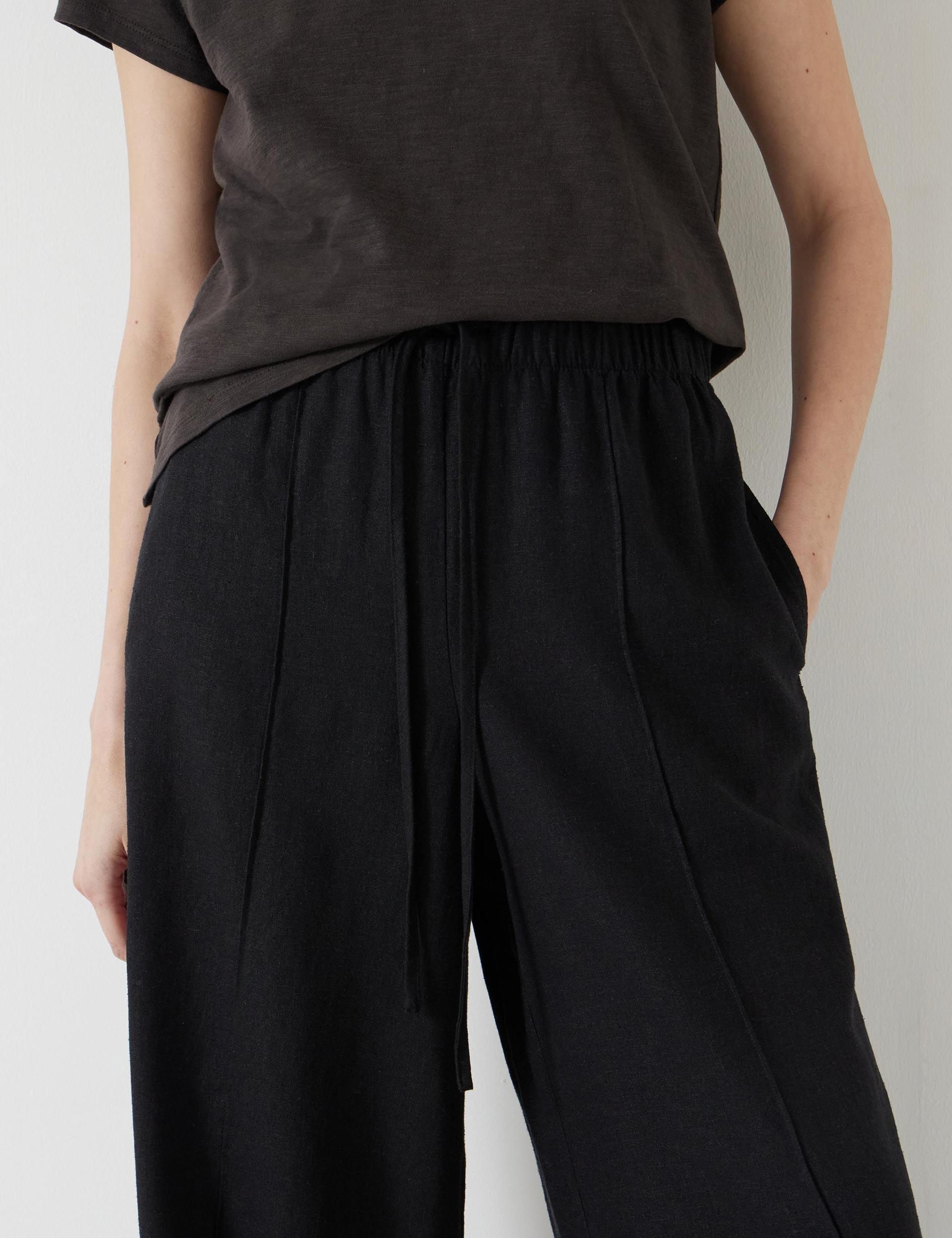 Linen Blend Wide Leg Trousers 5 of 5
