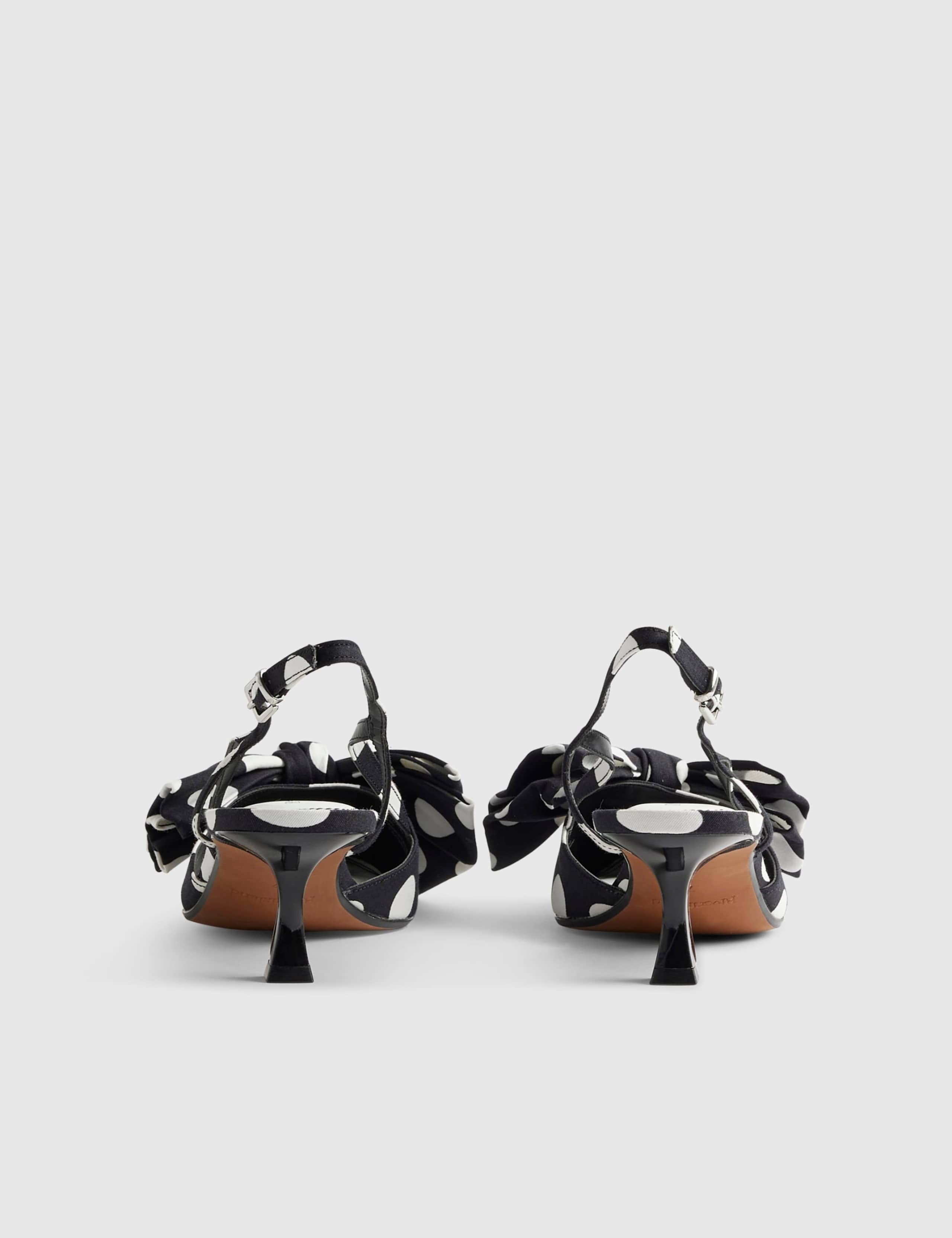 Bow Spot Slingback Pointed Court Heels 3 of 5