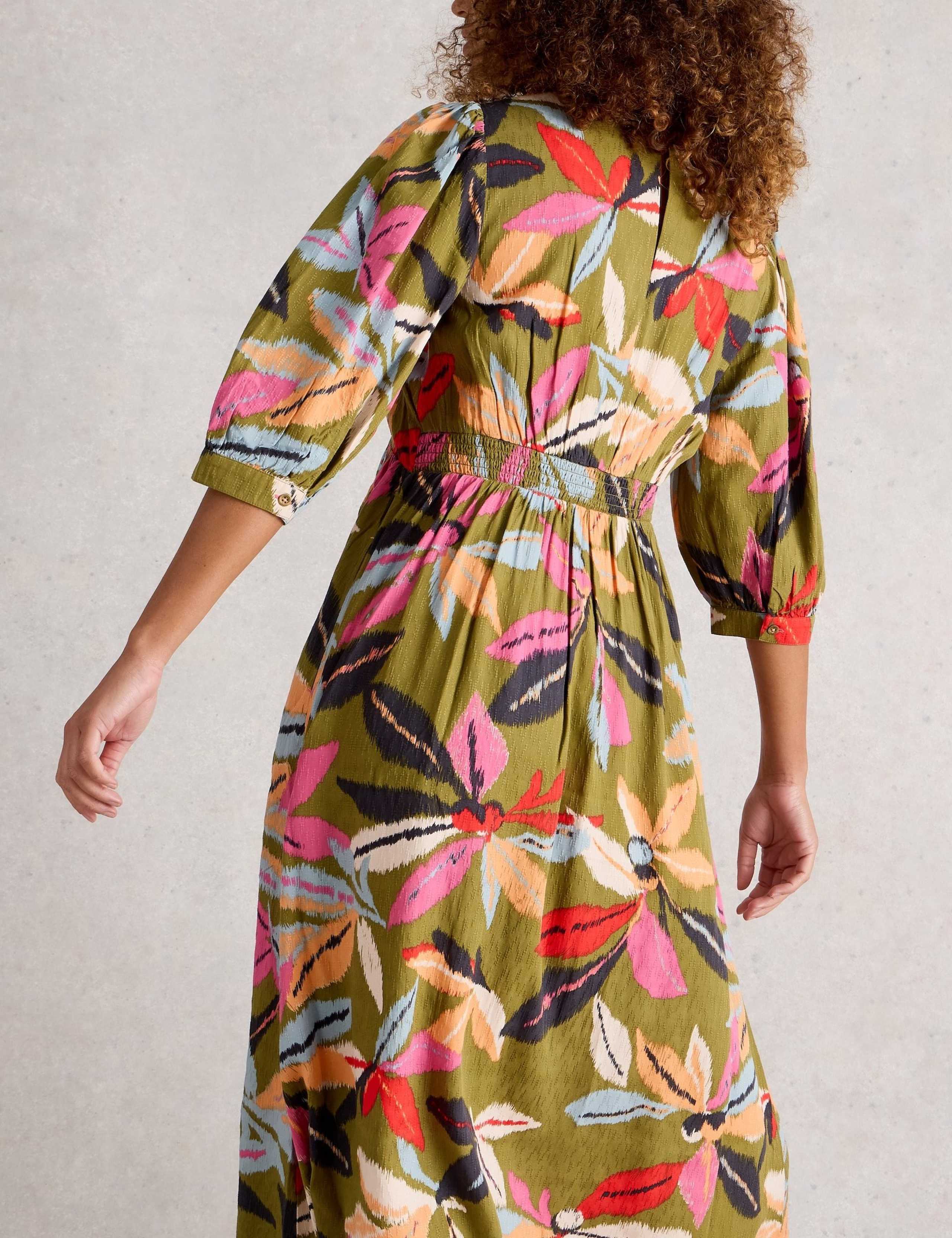 Floral Empire Line Midi Relaxed Dress 3 of 6