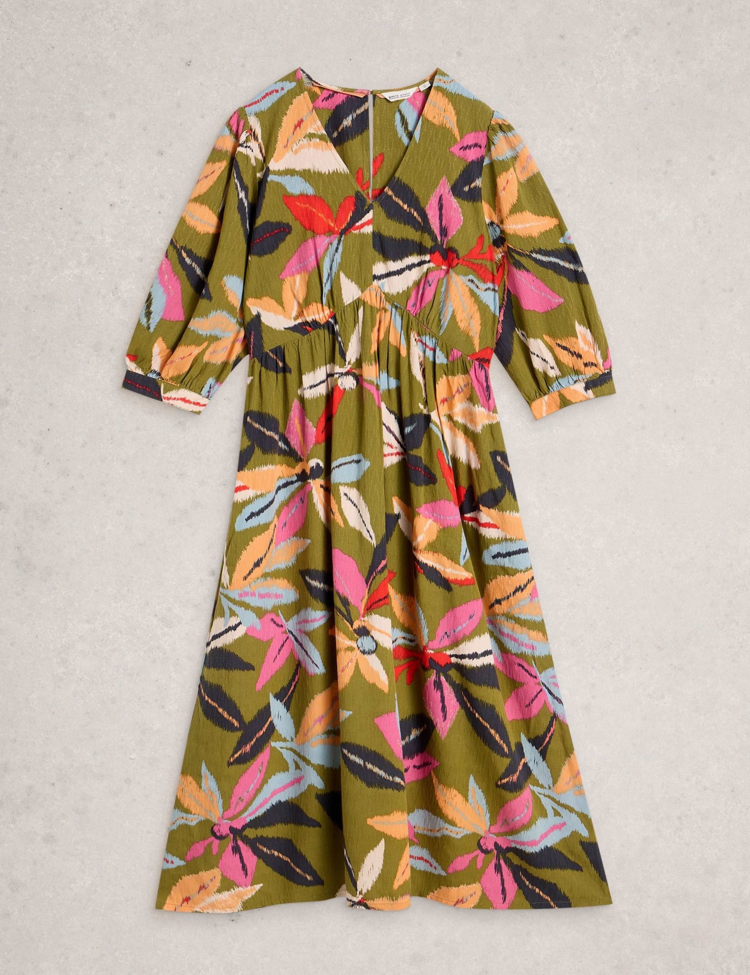 Floral Empire Line Midi Relaxed Dress 2 of 6