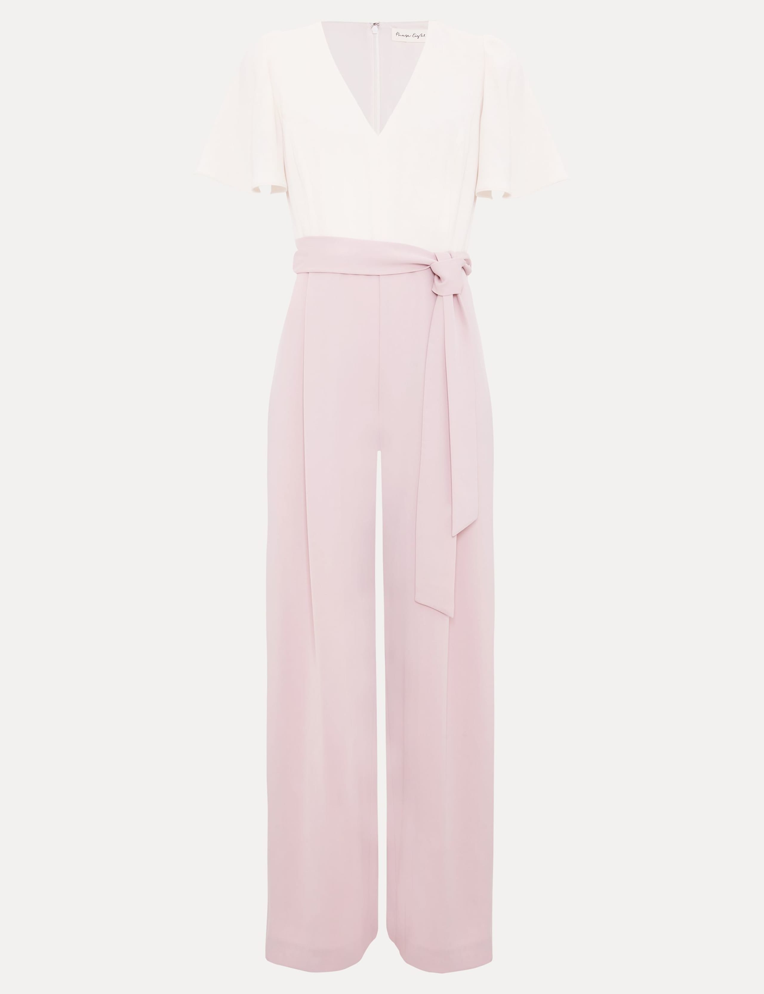 Belted Short Sleeve Jumpsuit 2 of 7