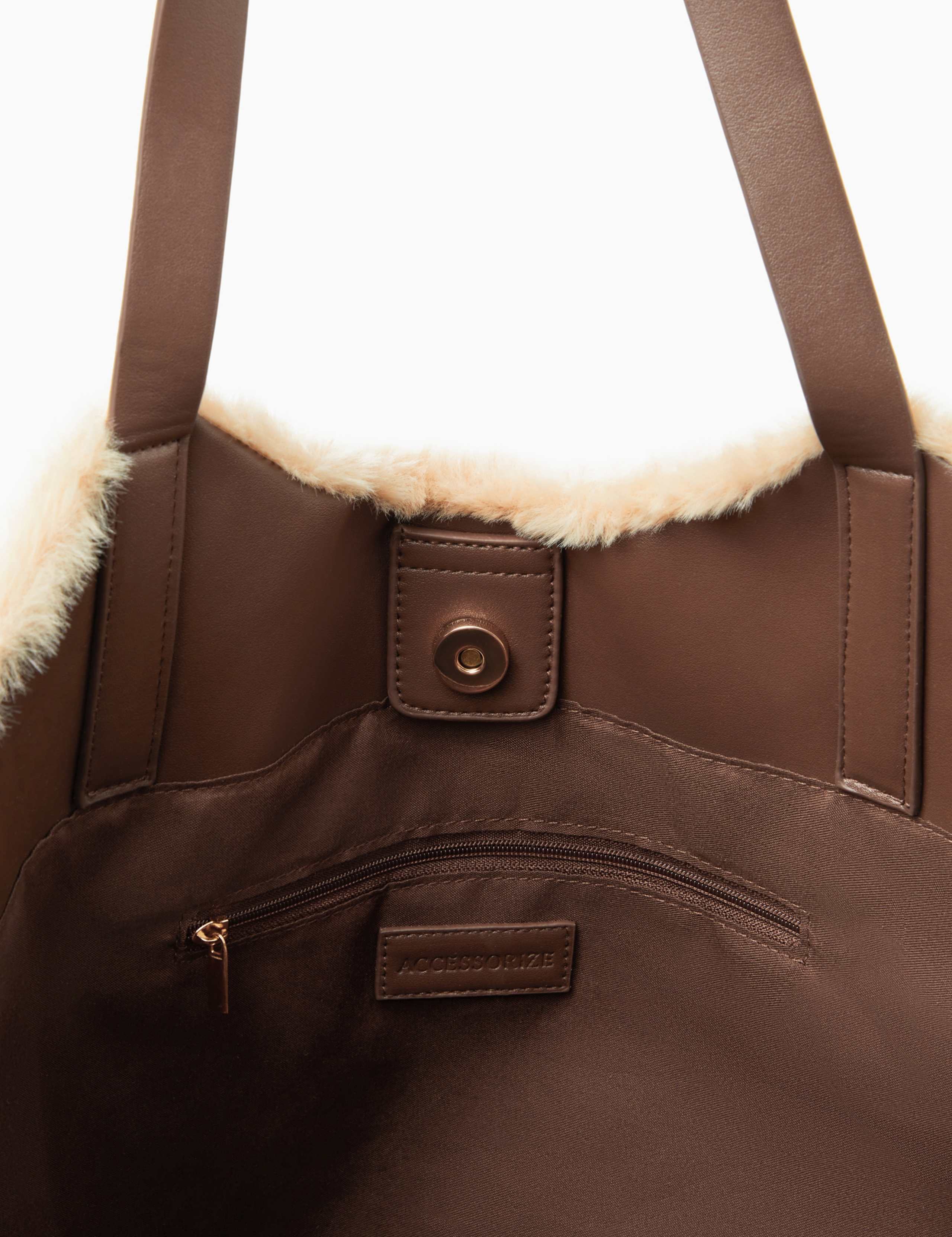 Faux Fur Shoulder Bag 4 of 5