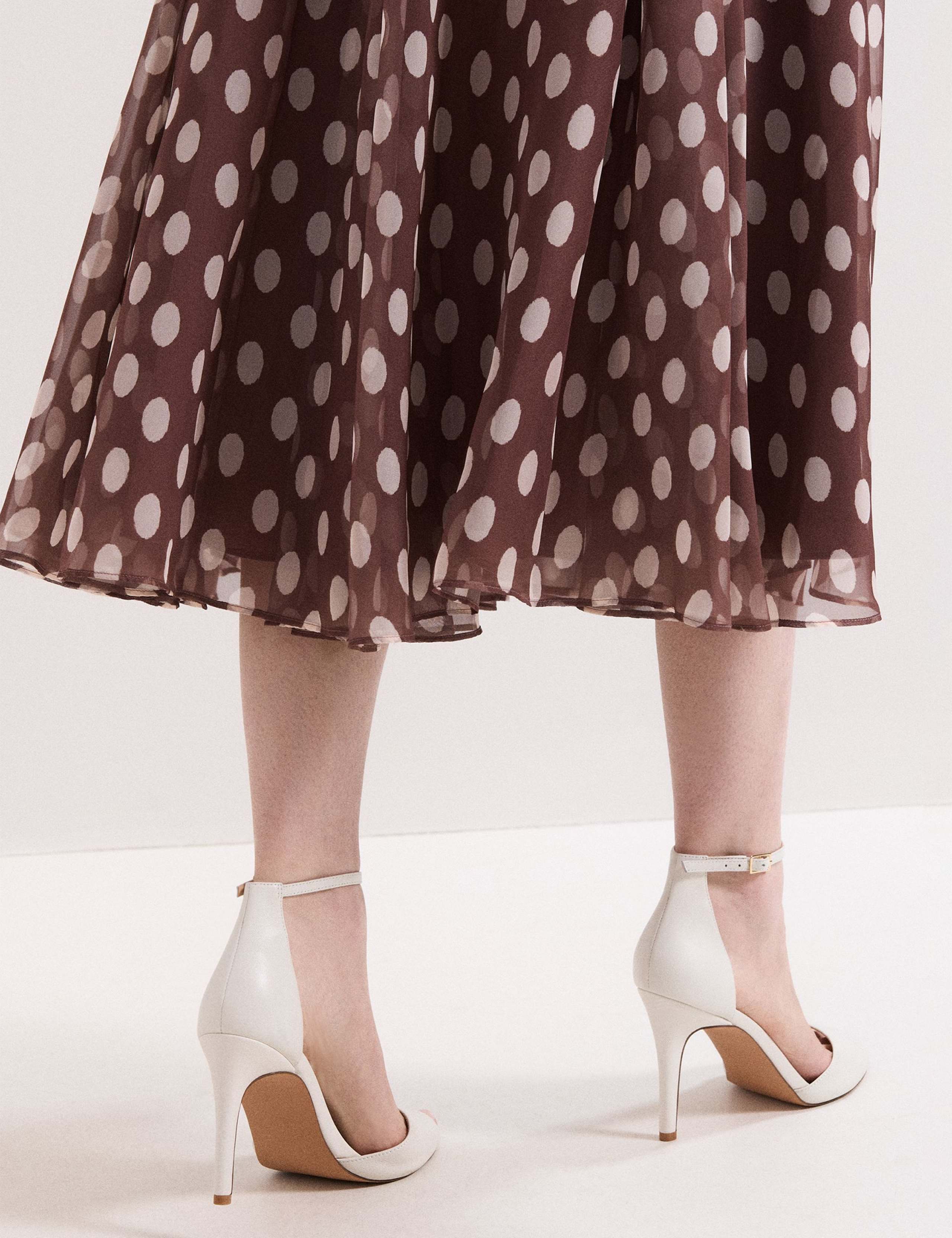 Leather Ankle Strap Stiletto Sandals 7 of 9