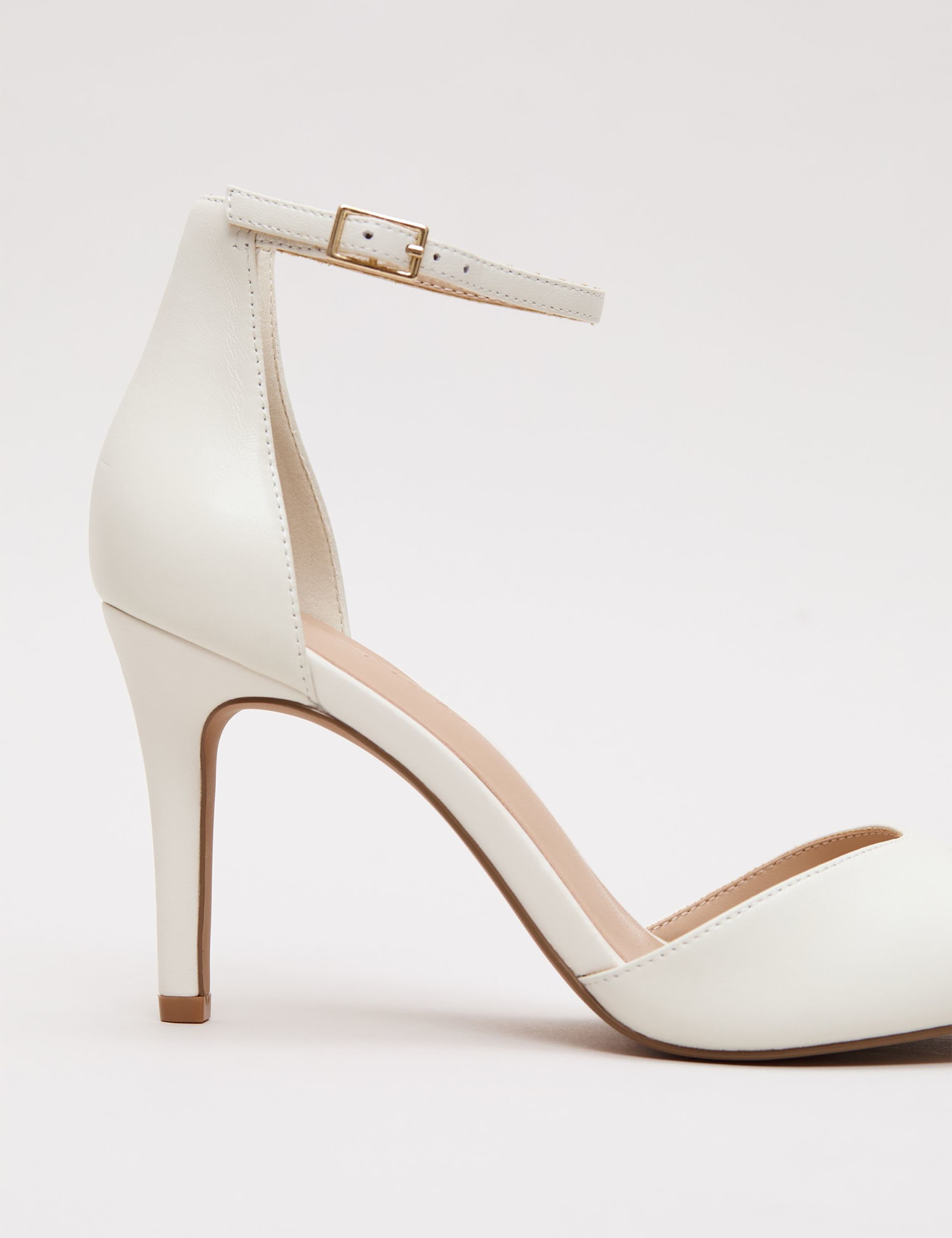 Leather Ankle Strap Stiletto Sandals 8 of 9