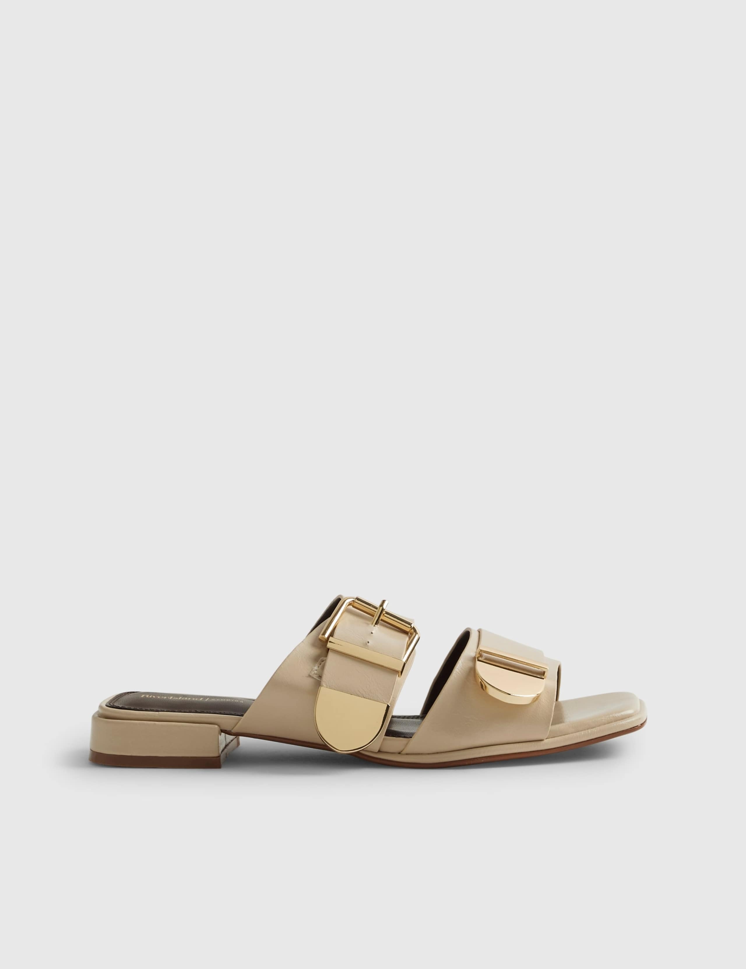 Double Buckle Flat Sandals 2 of 5