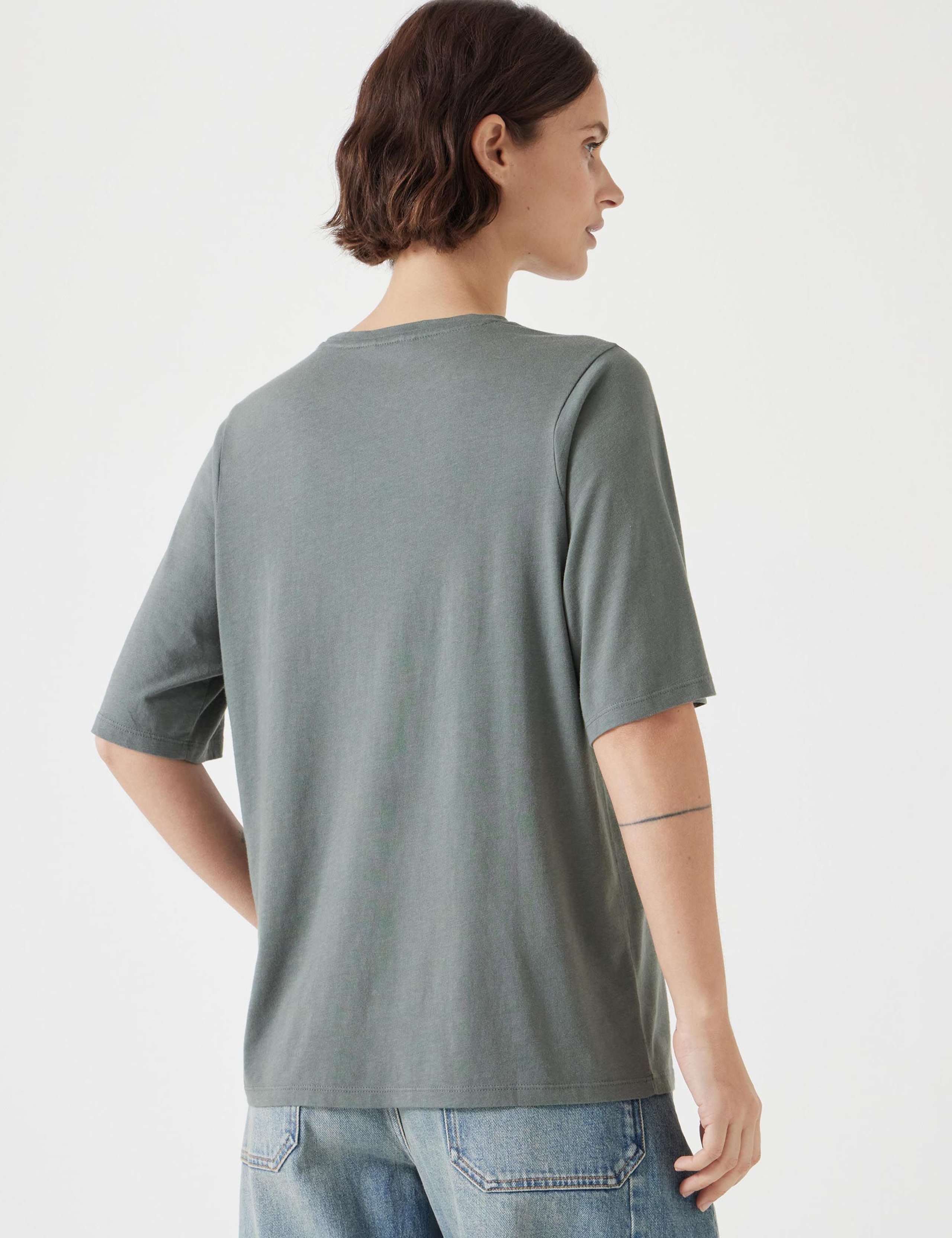 Cotton Rich Crew Neck T-Shirt 5 of 5