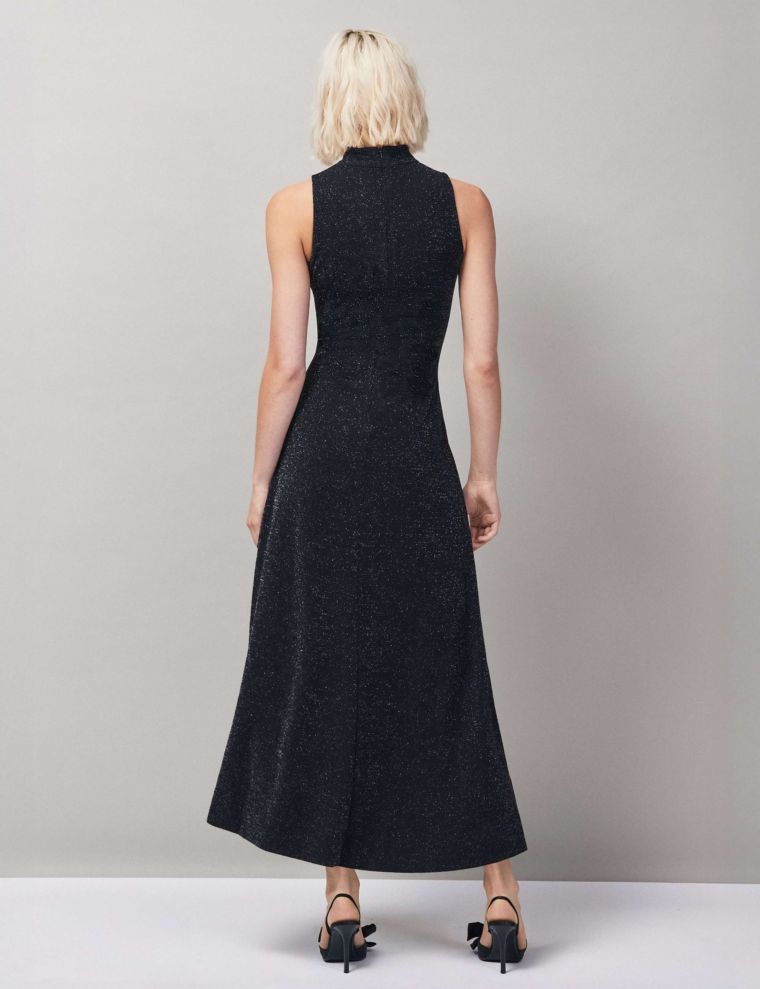 Sparkly High Neck Maxi Column Dress 4 of 4
