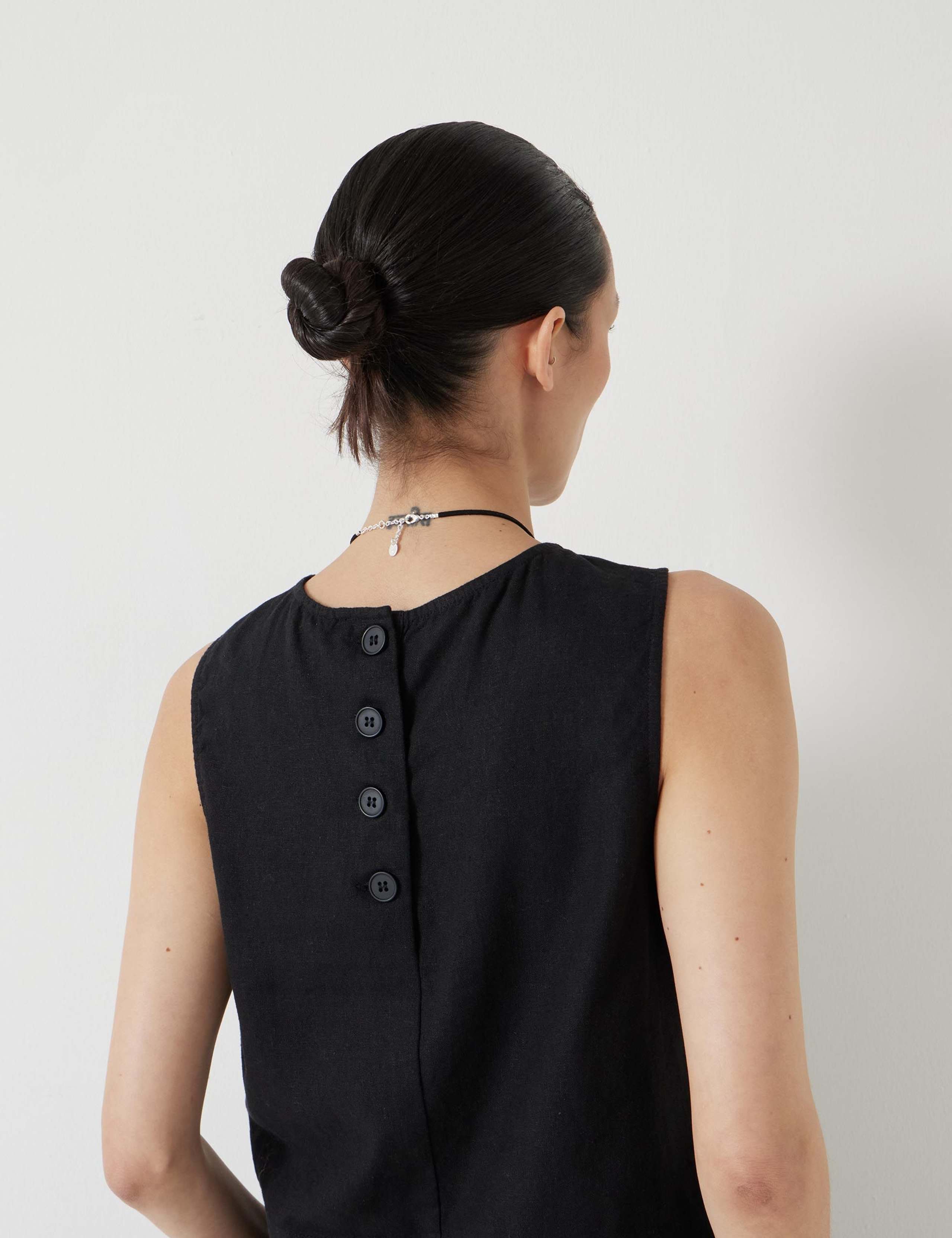 Linen Blend Shell Top 4 of 5