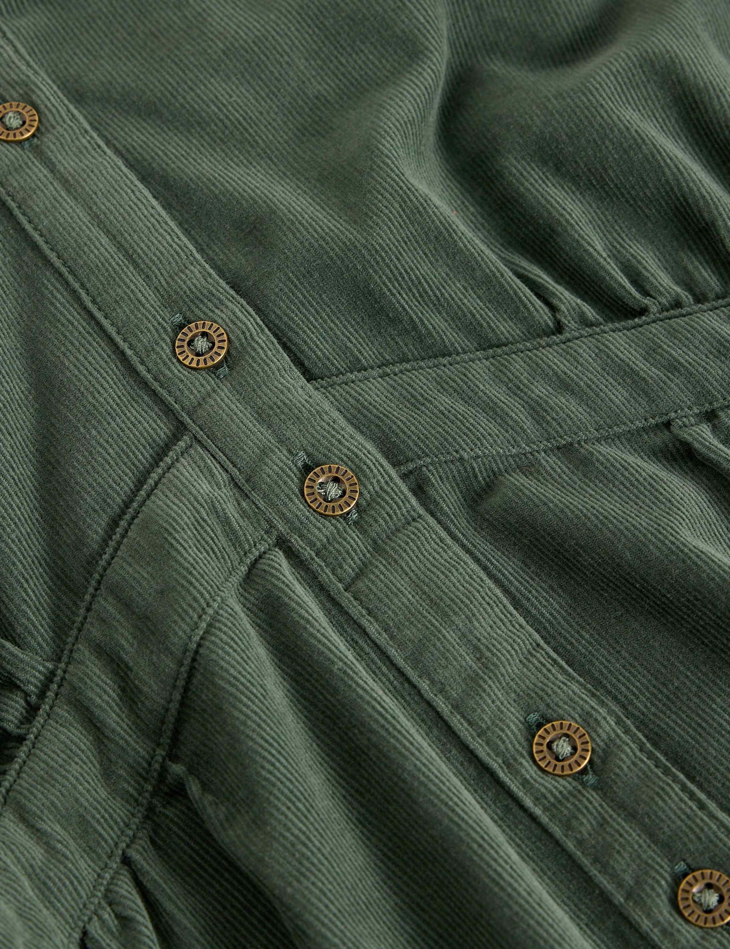 Cord Button Front Midaxi Tiered Dress 5 of 6