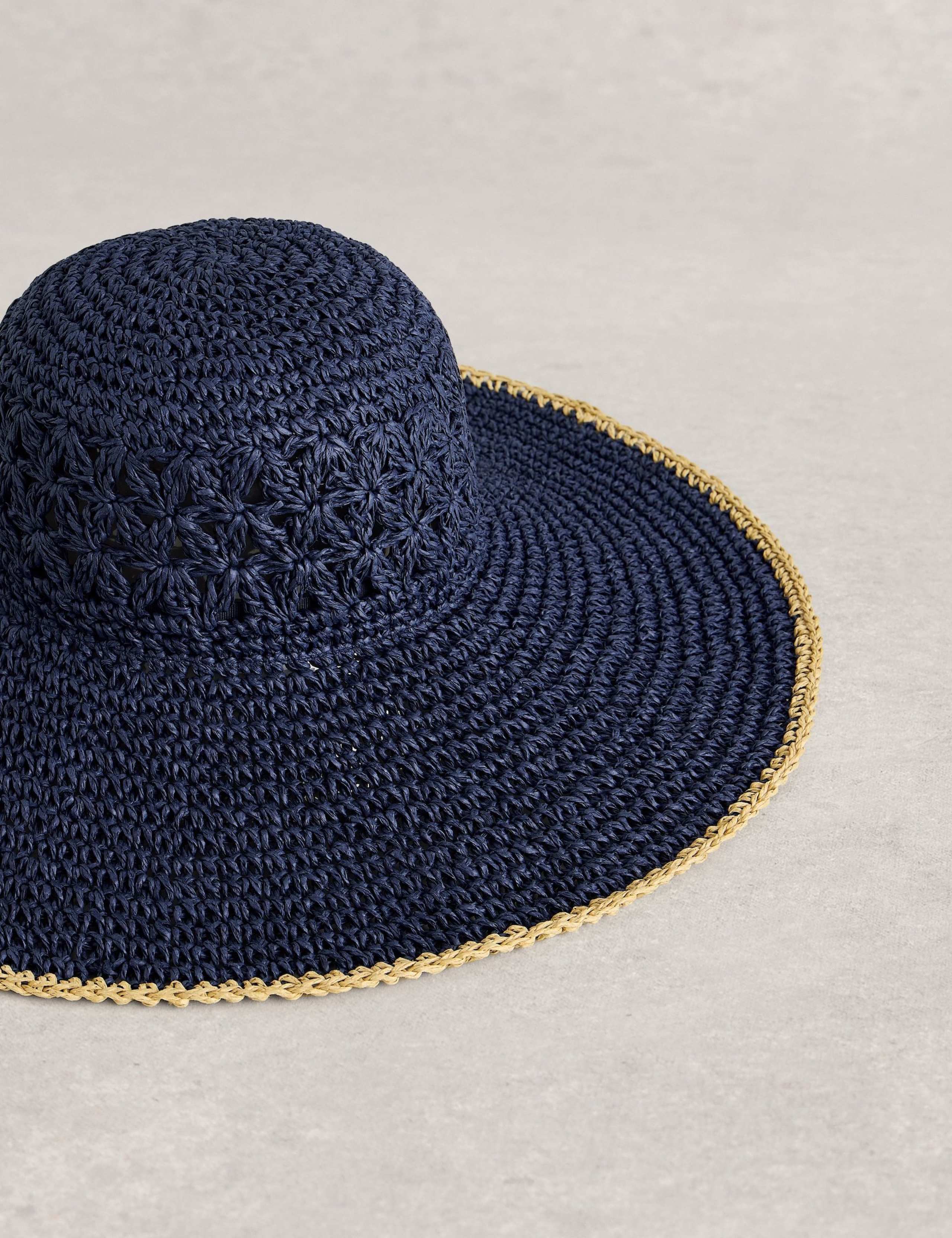 Wide Brim Crochet Hat 2 of 2