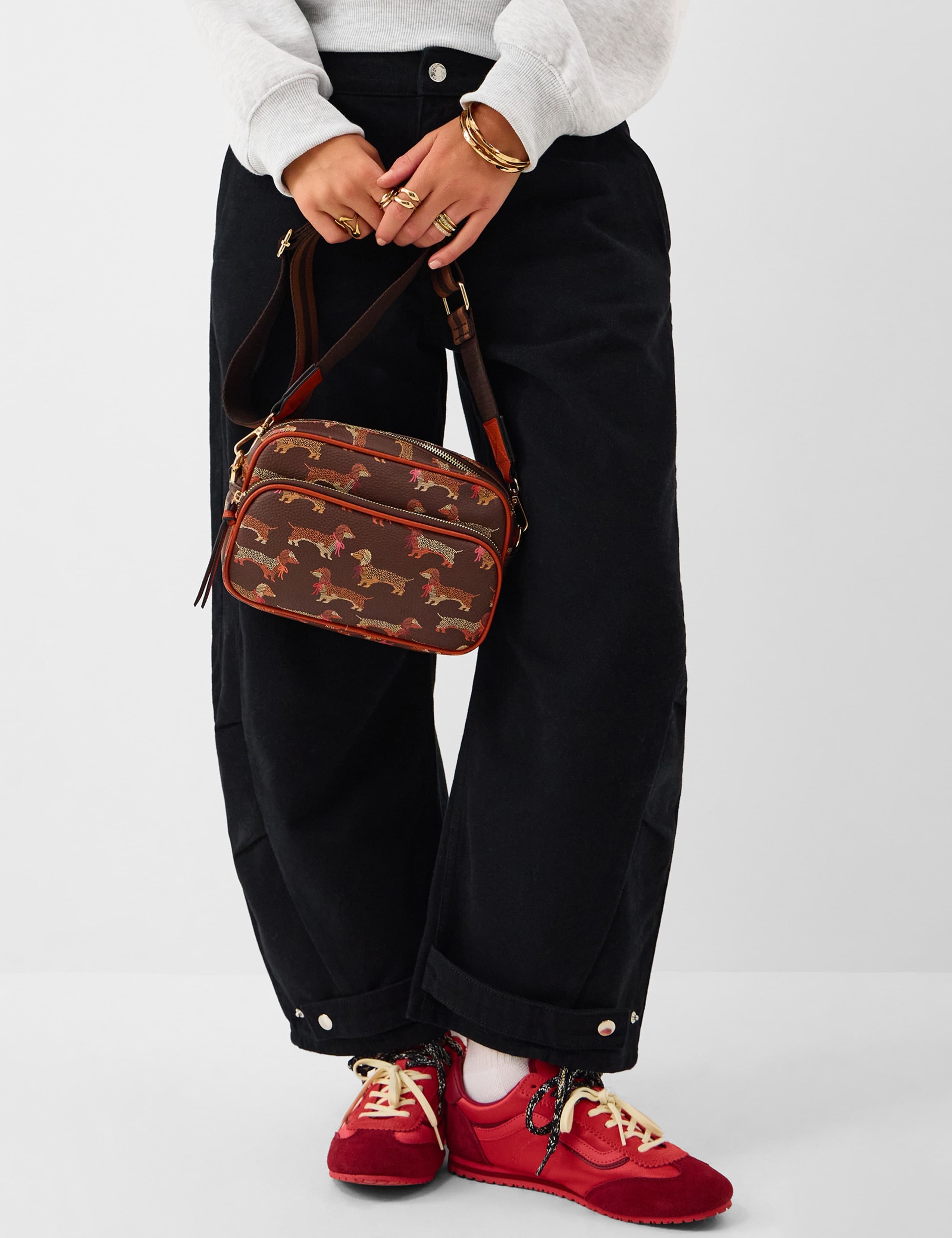 Sausage Dog Print Crossbody Bag 1 of 5