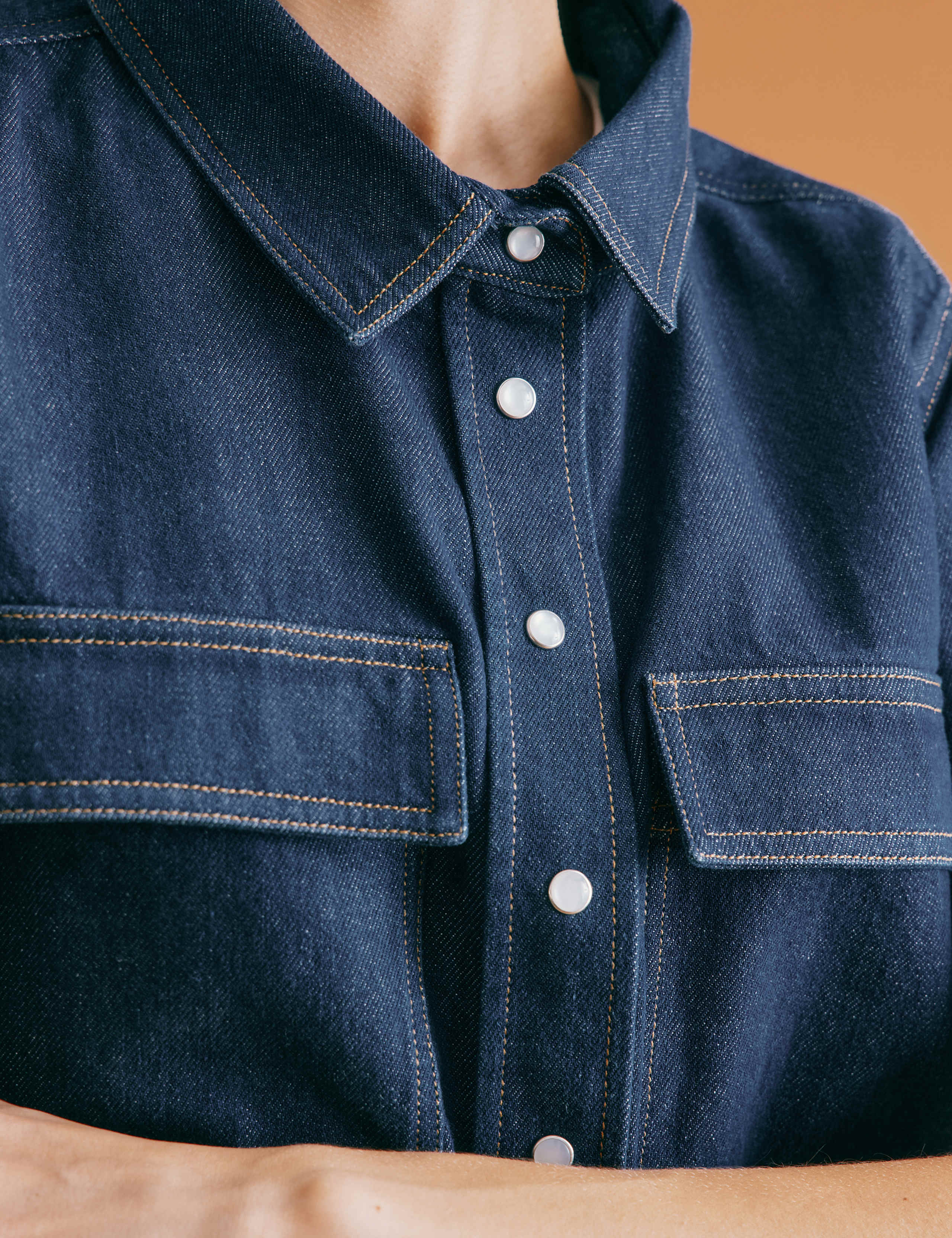 Pure Cotton Denim Shirt 5 of 6