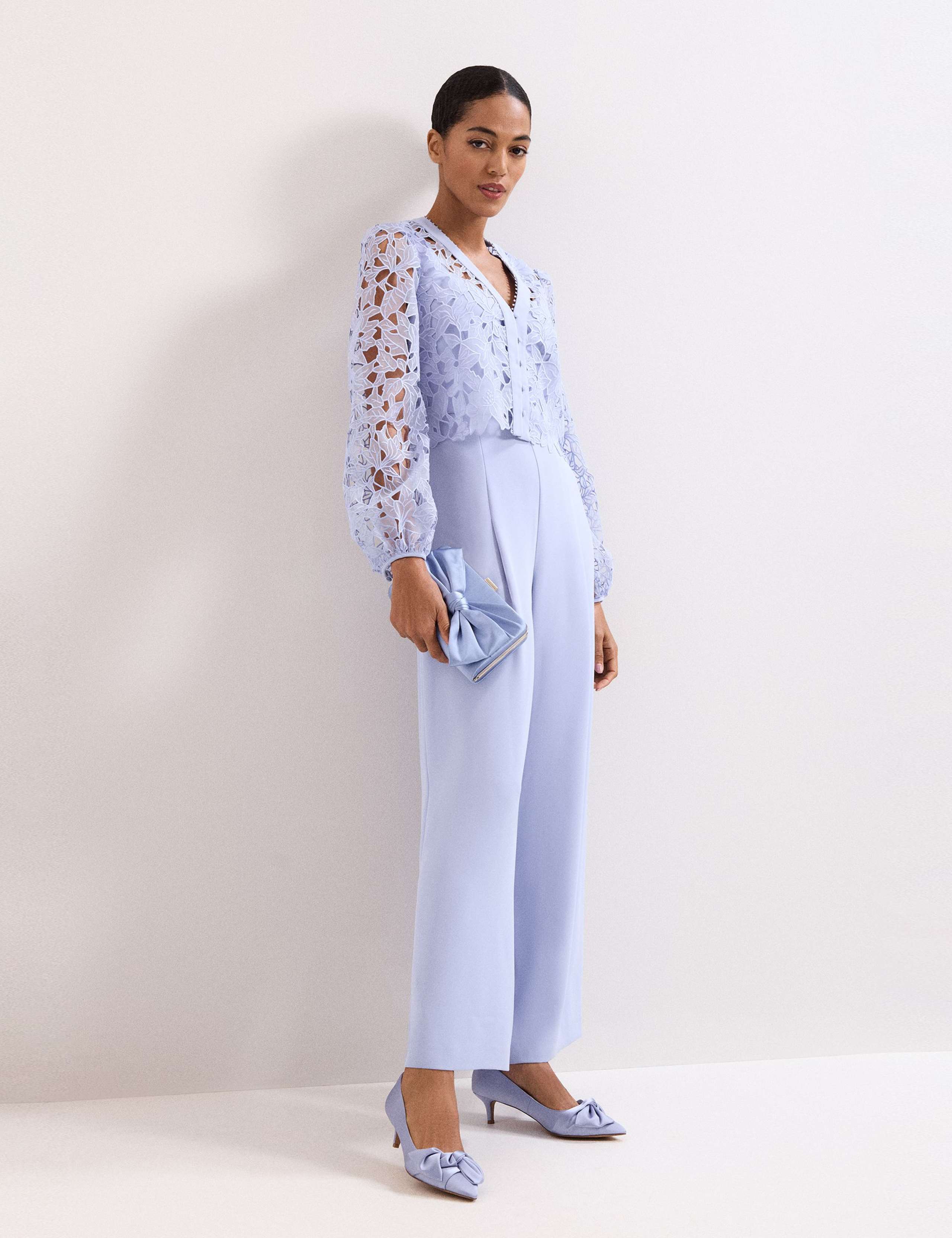 Satin Knot Front Kitten Heel Shoes 7 of 9