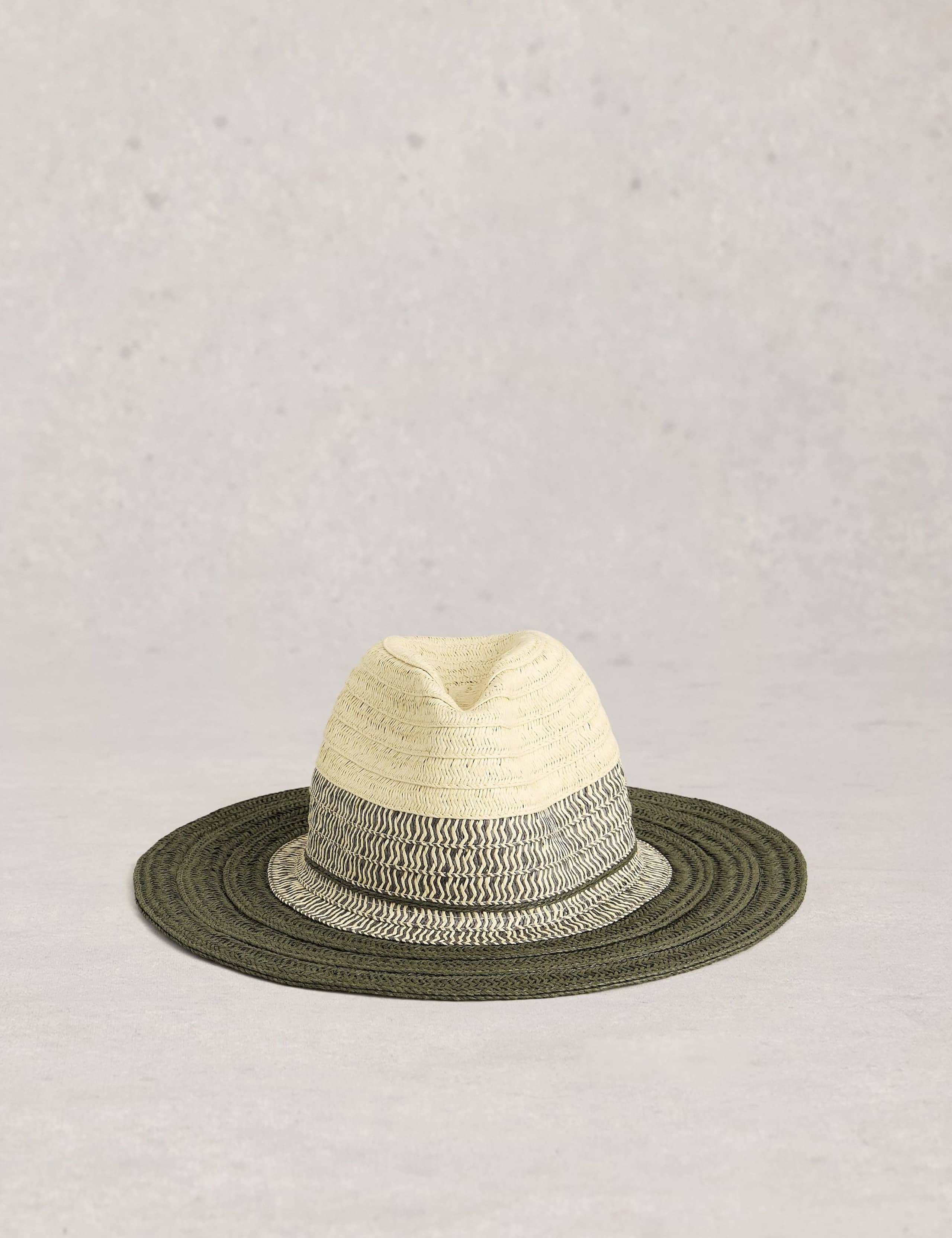 Colour-Block Fedora Hat 1 of 2