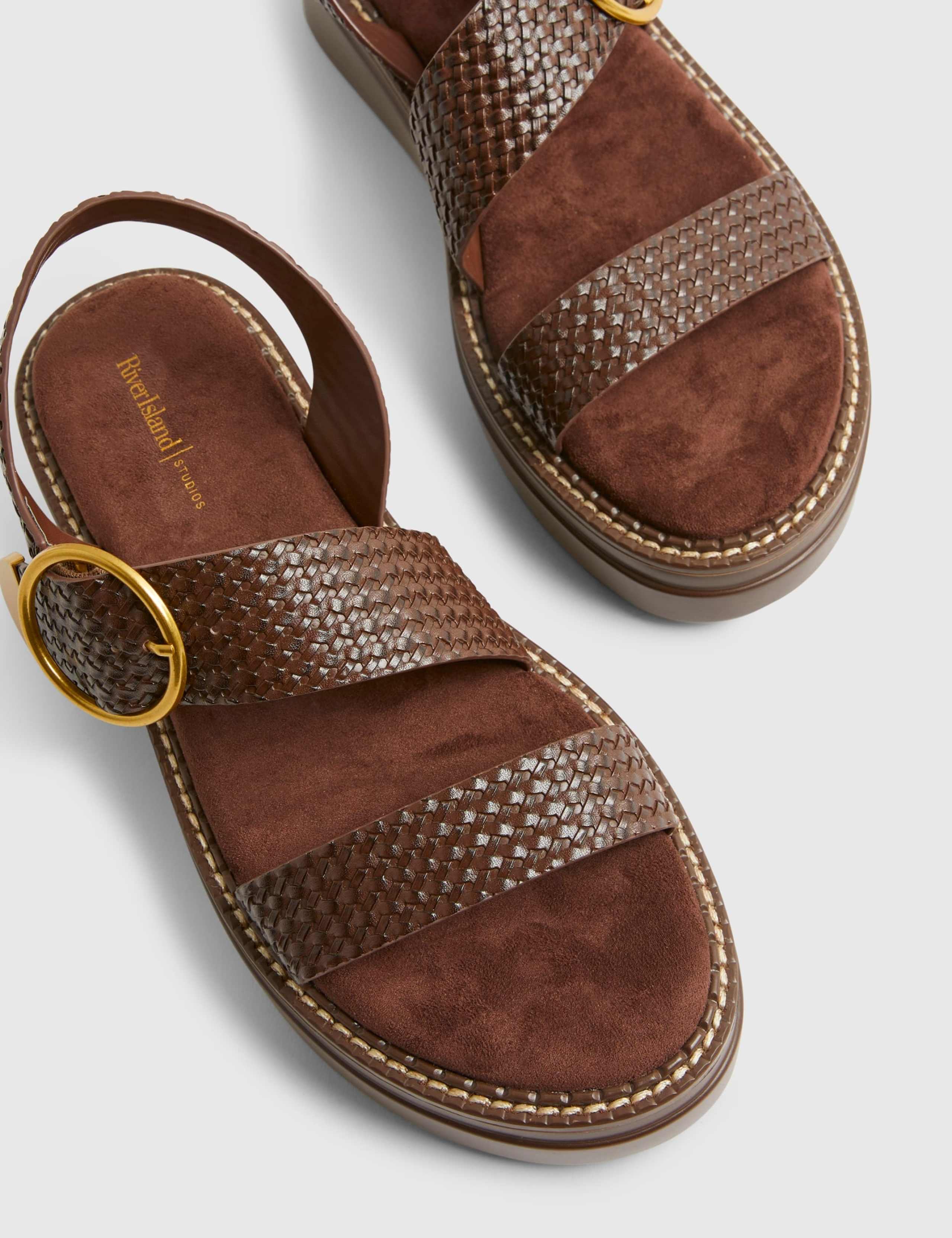 Ring Buckle Slingback Flatform Sandals 2 of 5