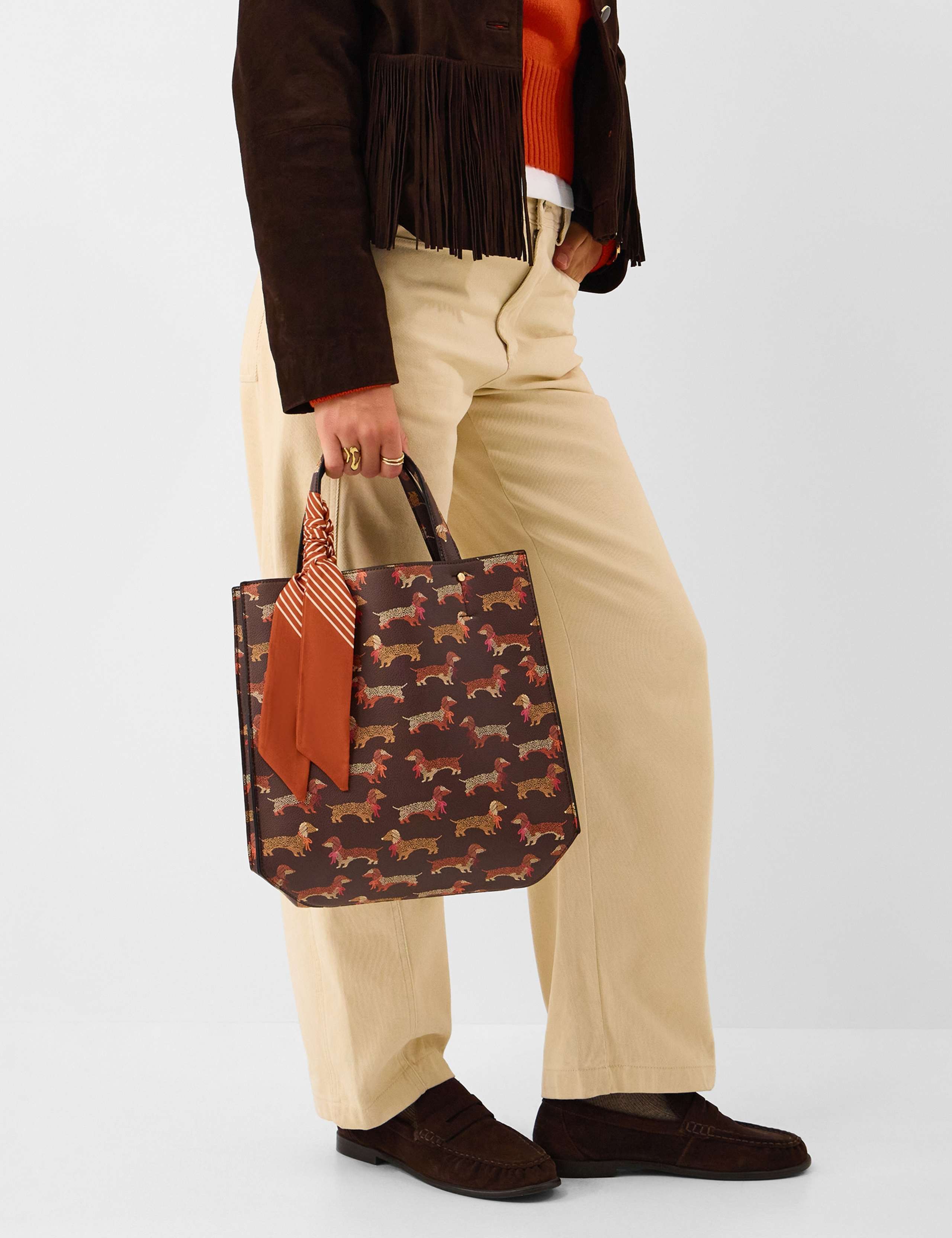 Sausage Dog Print Handheld Bag 1 of 5