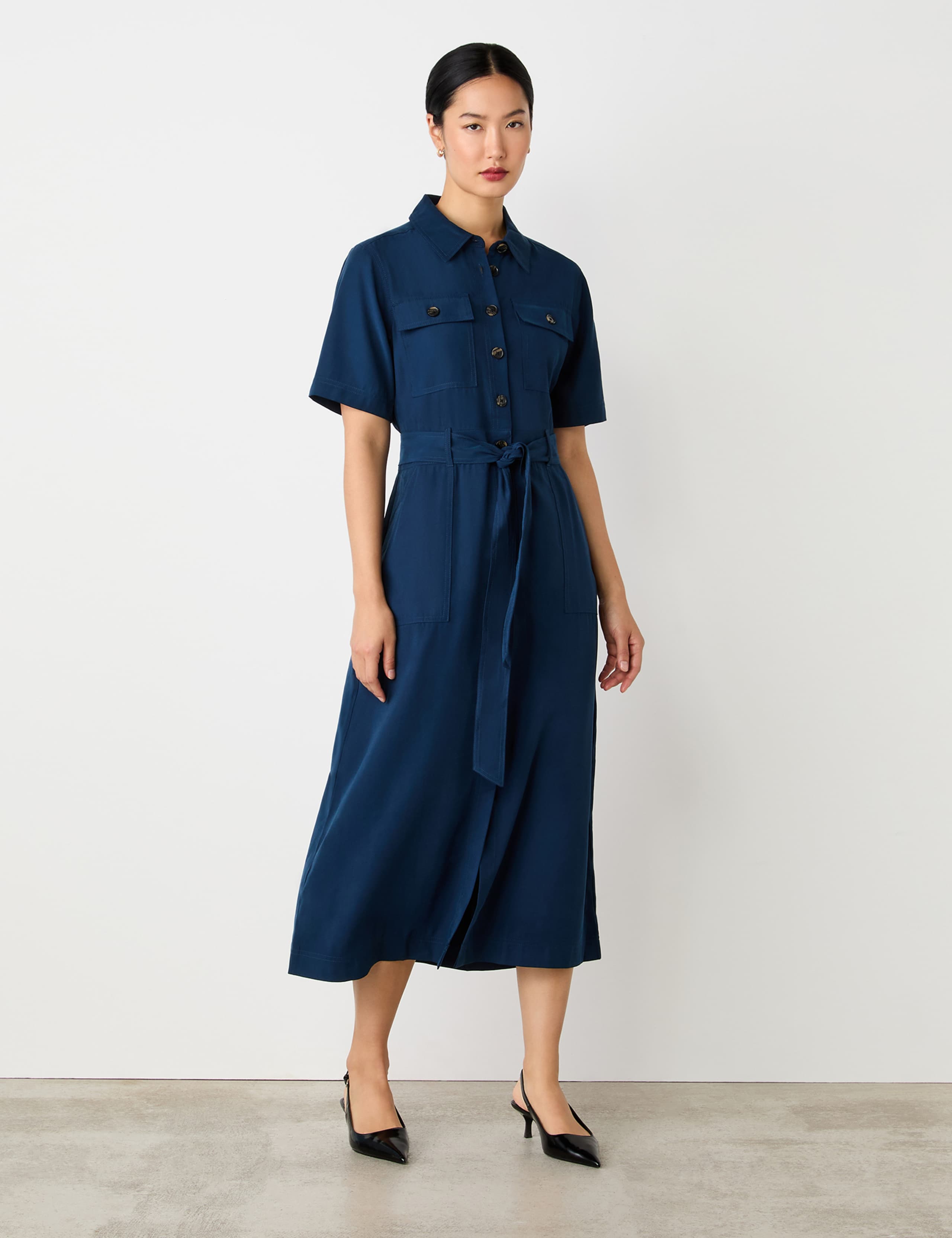 Midi Shirt Dress 1 of 4