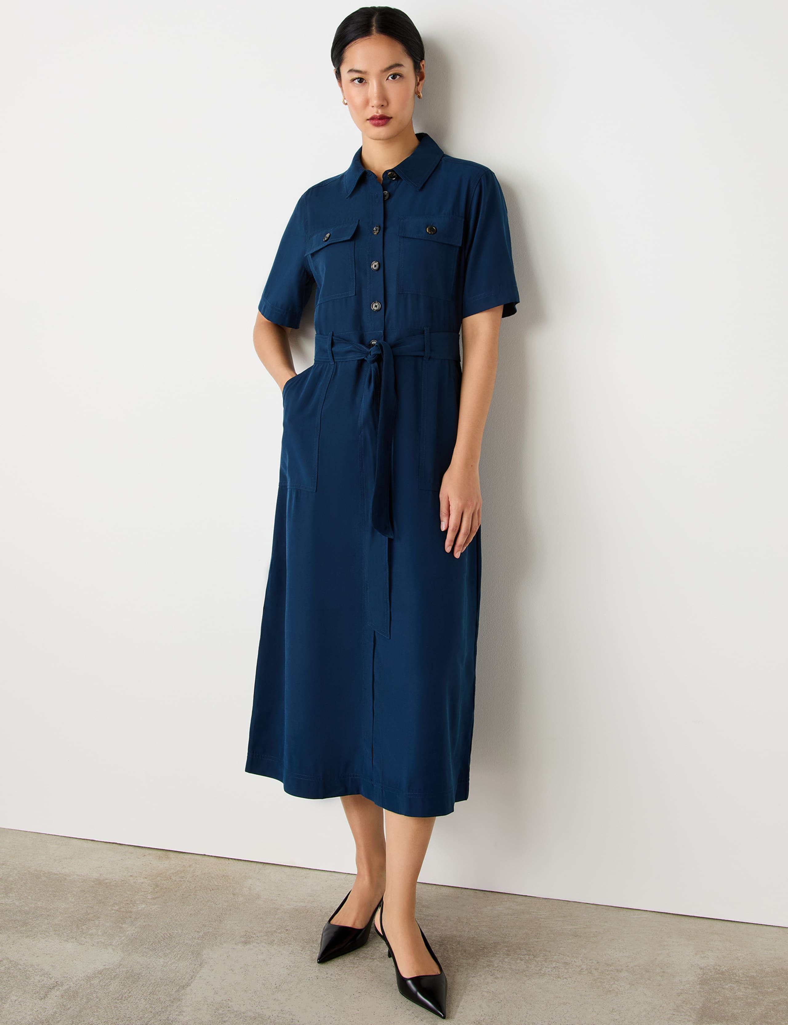 Midi Shirt Dress 2 of 4