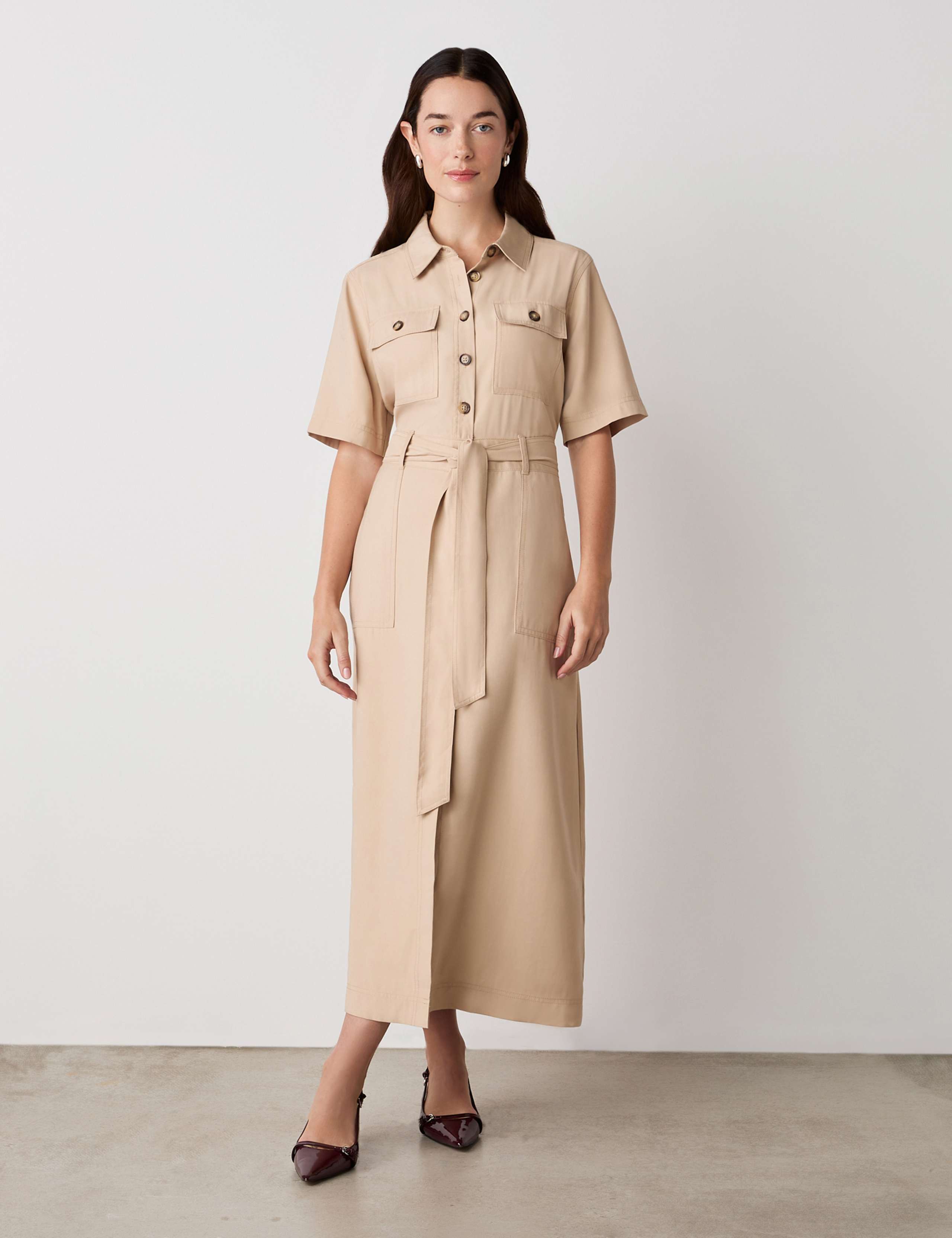 Midi Shirt Dress 1 of 4