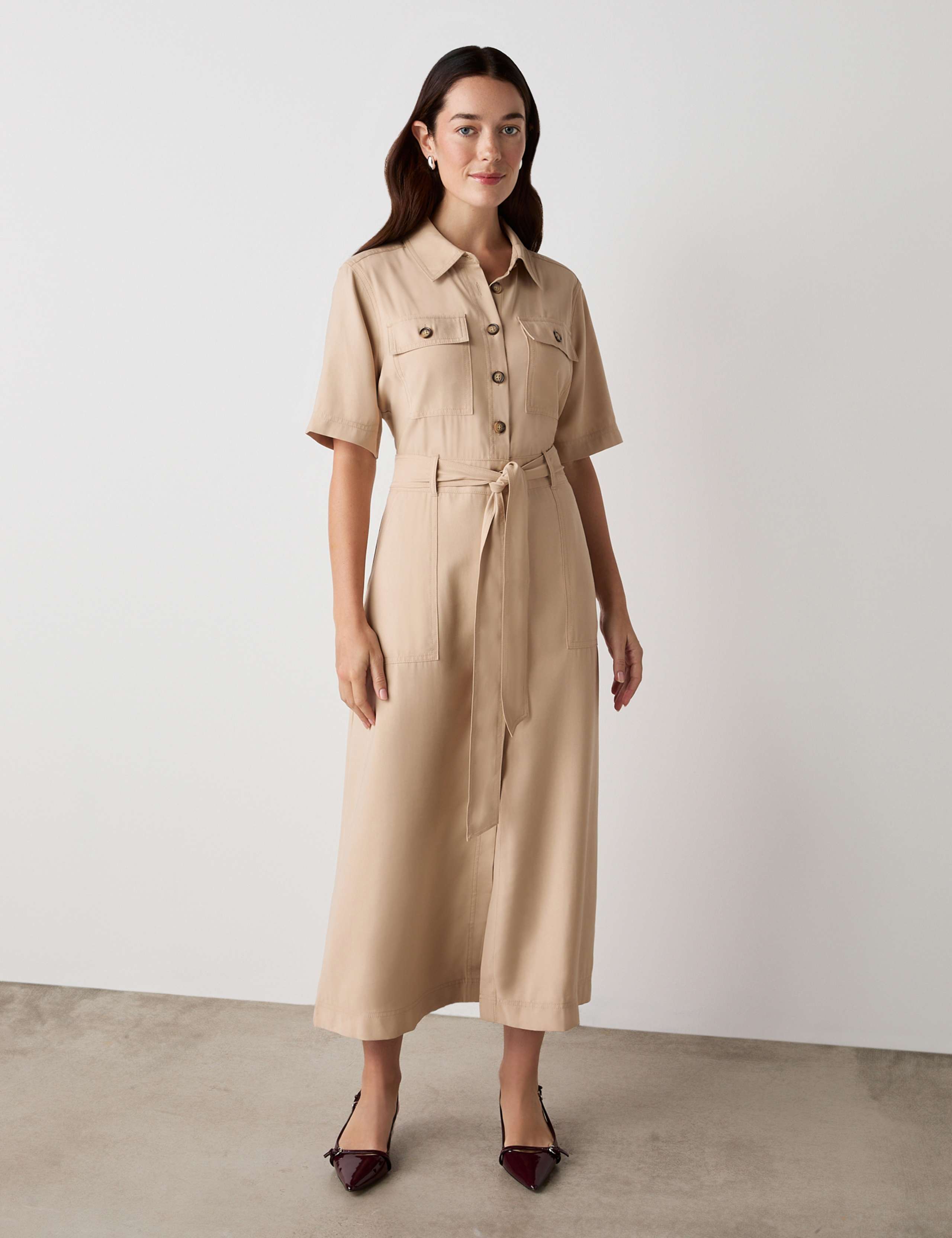 Midi Shirt Dress 2 of 4