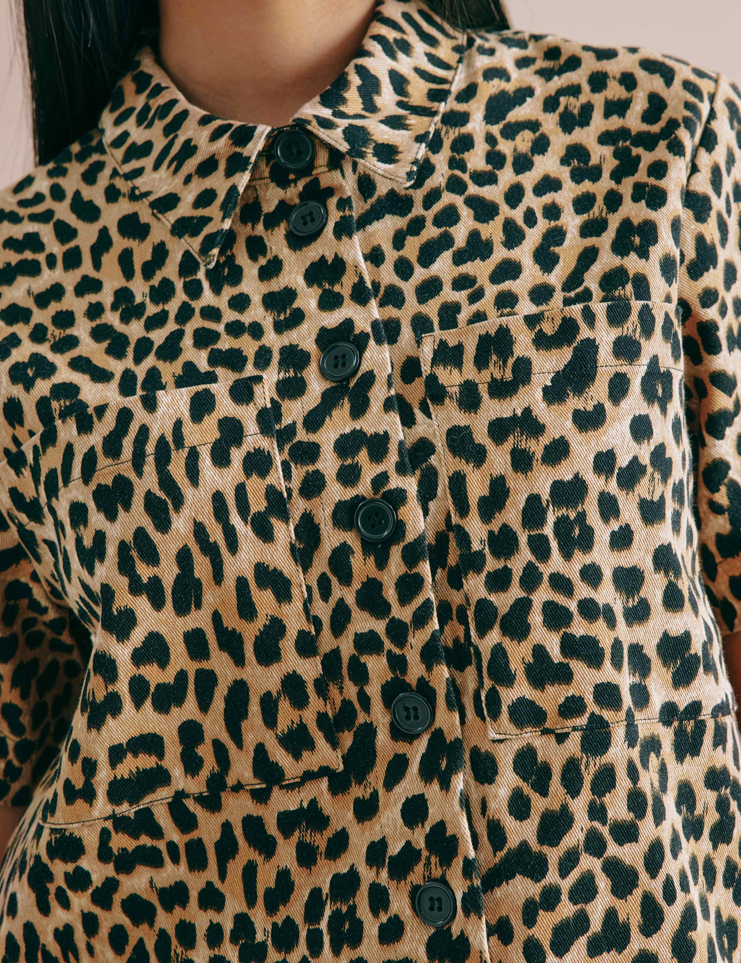 Cotton Rich Animal Print Collared Shirt 5 of 5