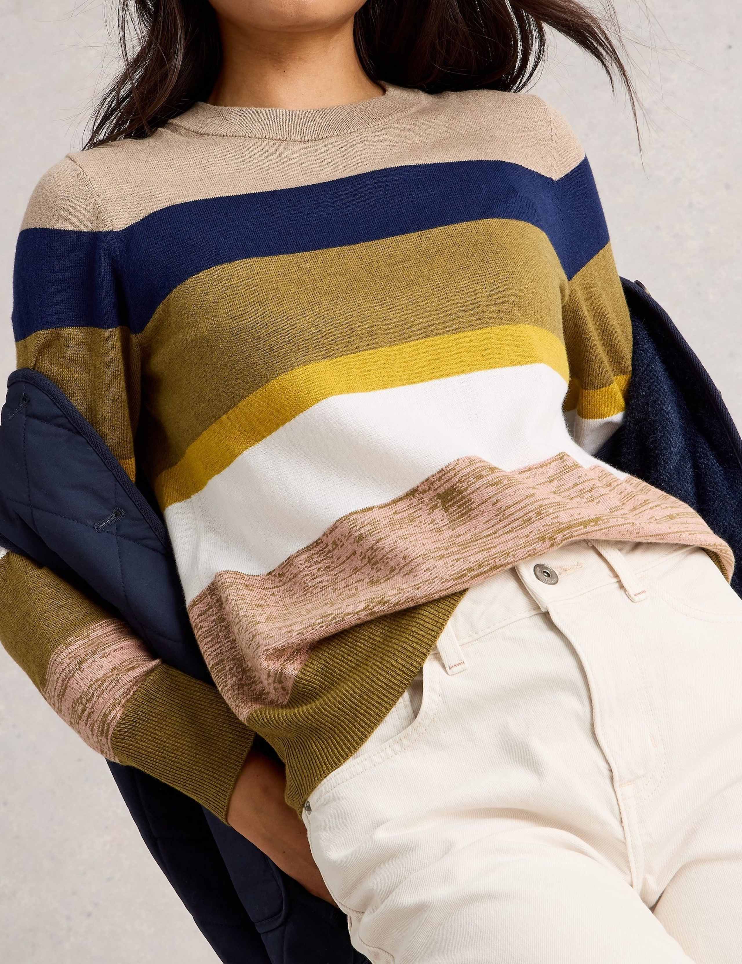 Merino Wool Blend Striped Jumper 3 of 6