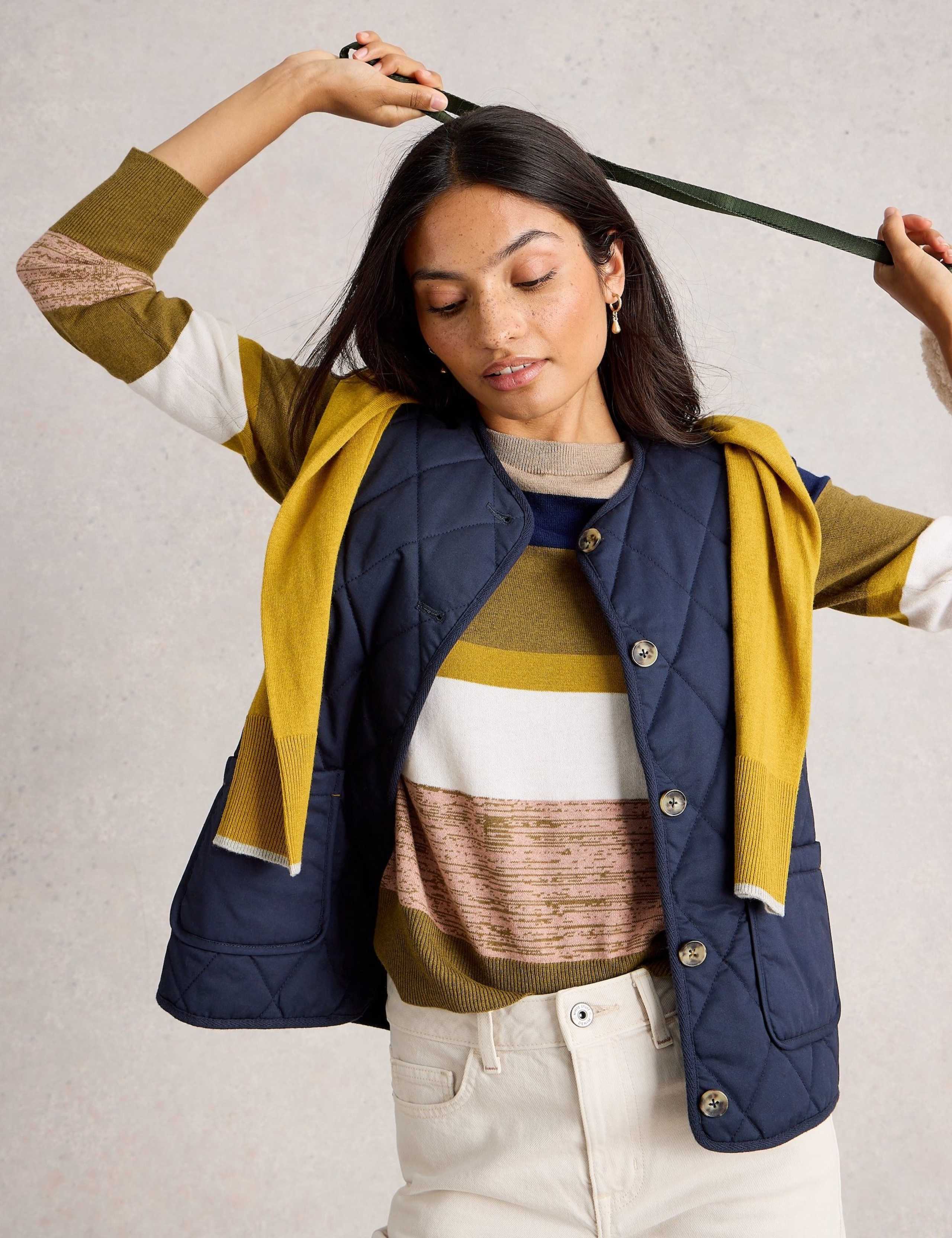 Merino Wool Blend Striped Jumper 5 of 6