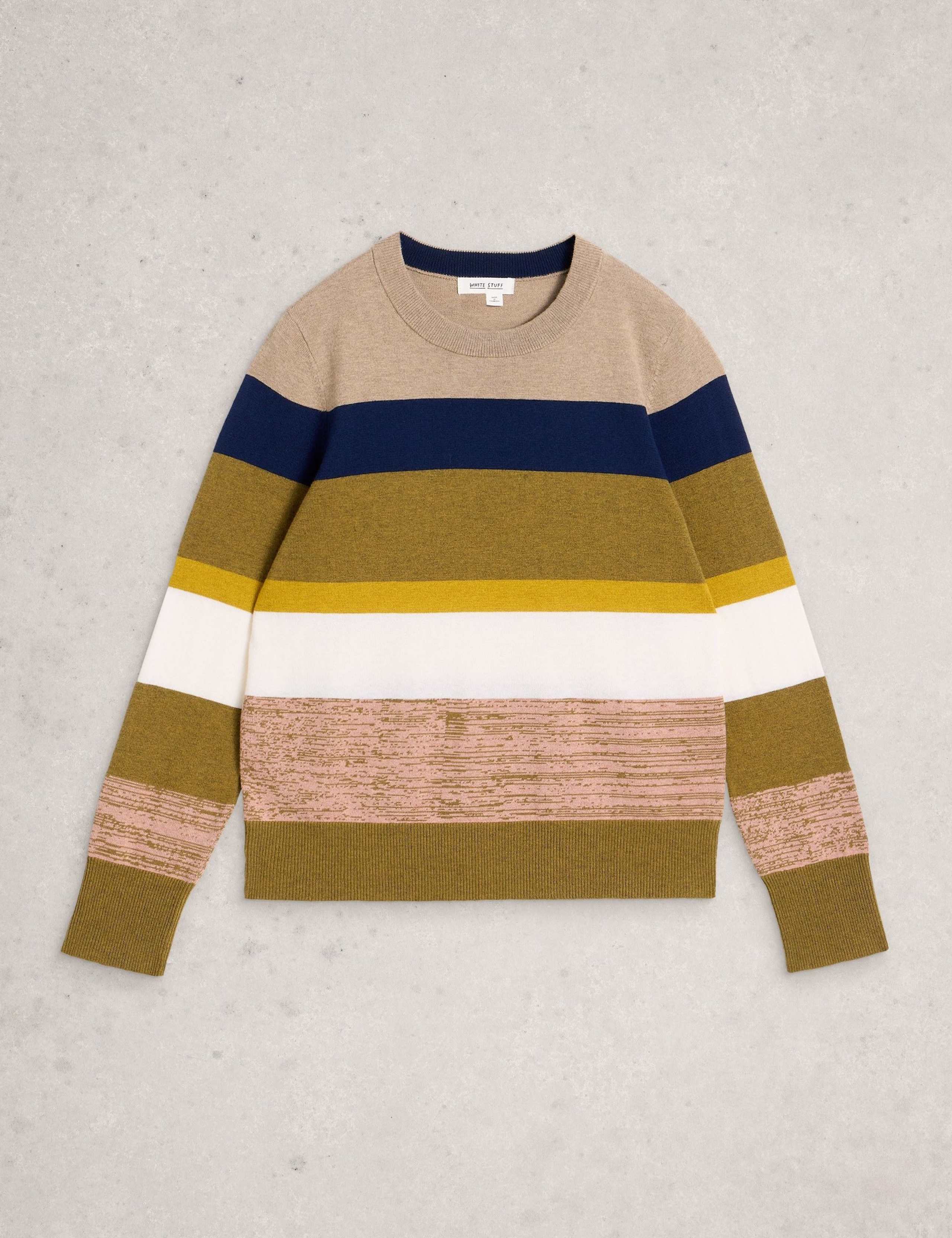 Merino Wool Blend Striped Jumper 2 of 6