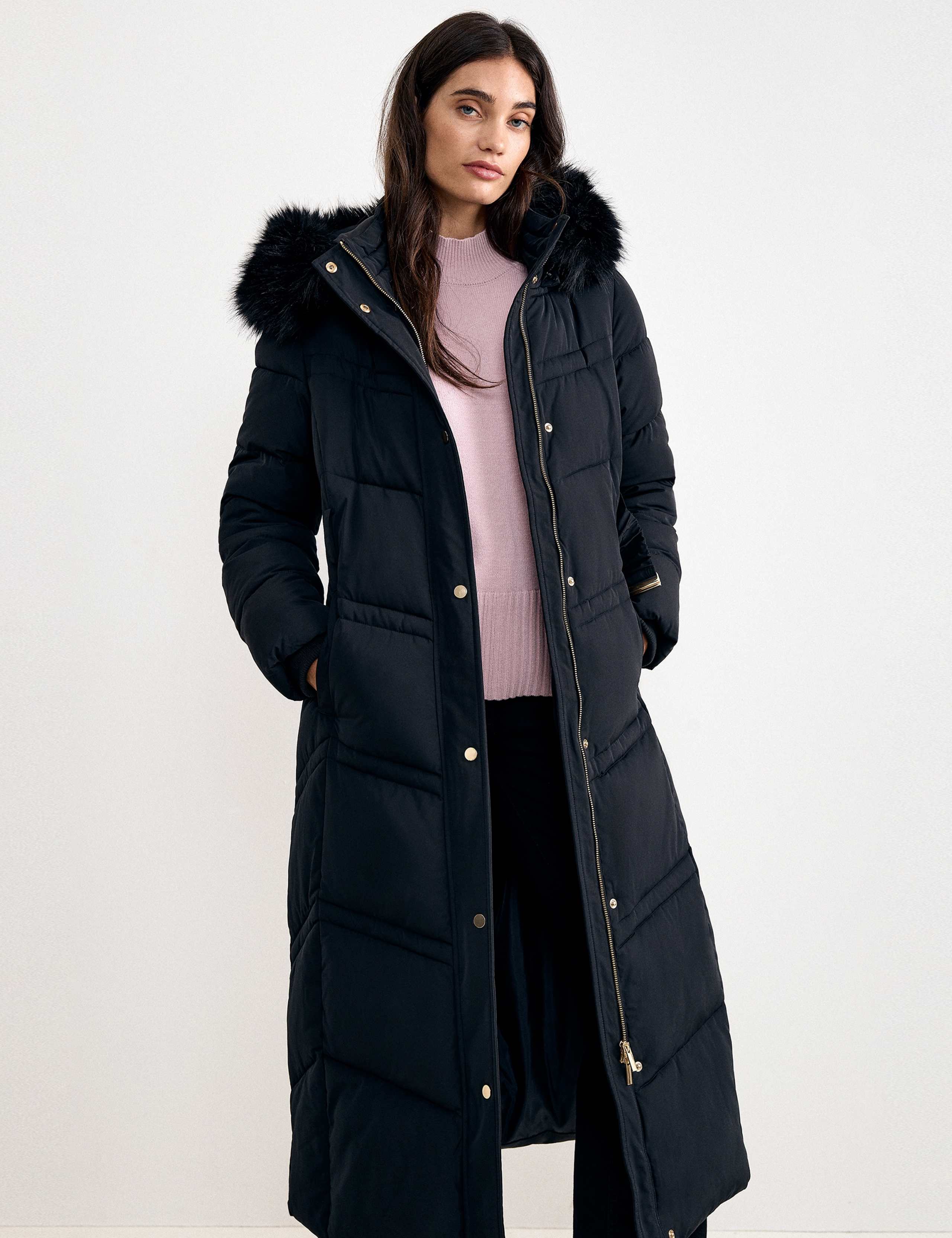 Hooded Belted Longline Puffer Coat 6 of 10