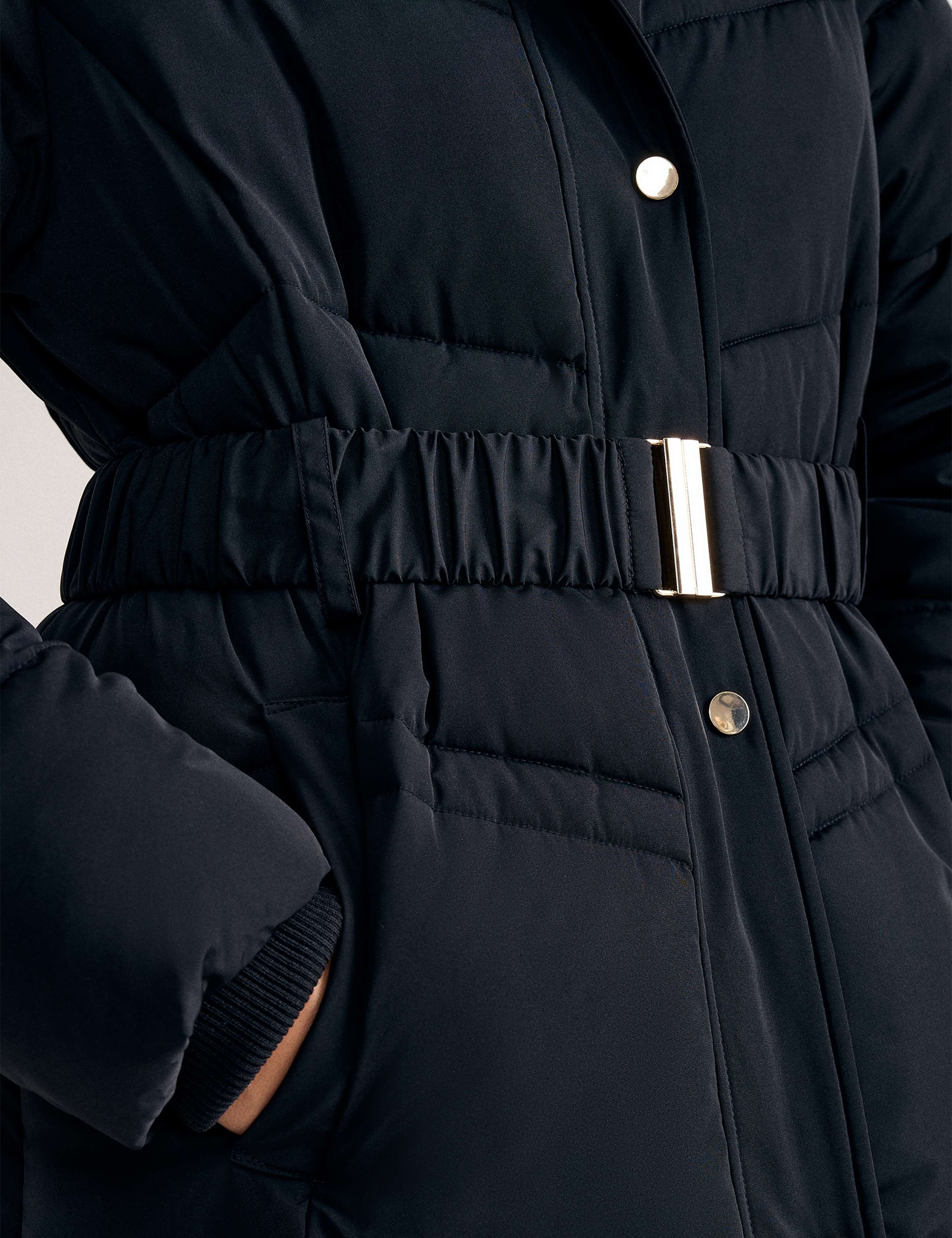 Hooded Belted Longline Puffer Coat 9 of 10