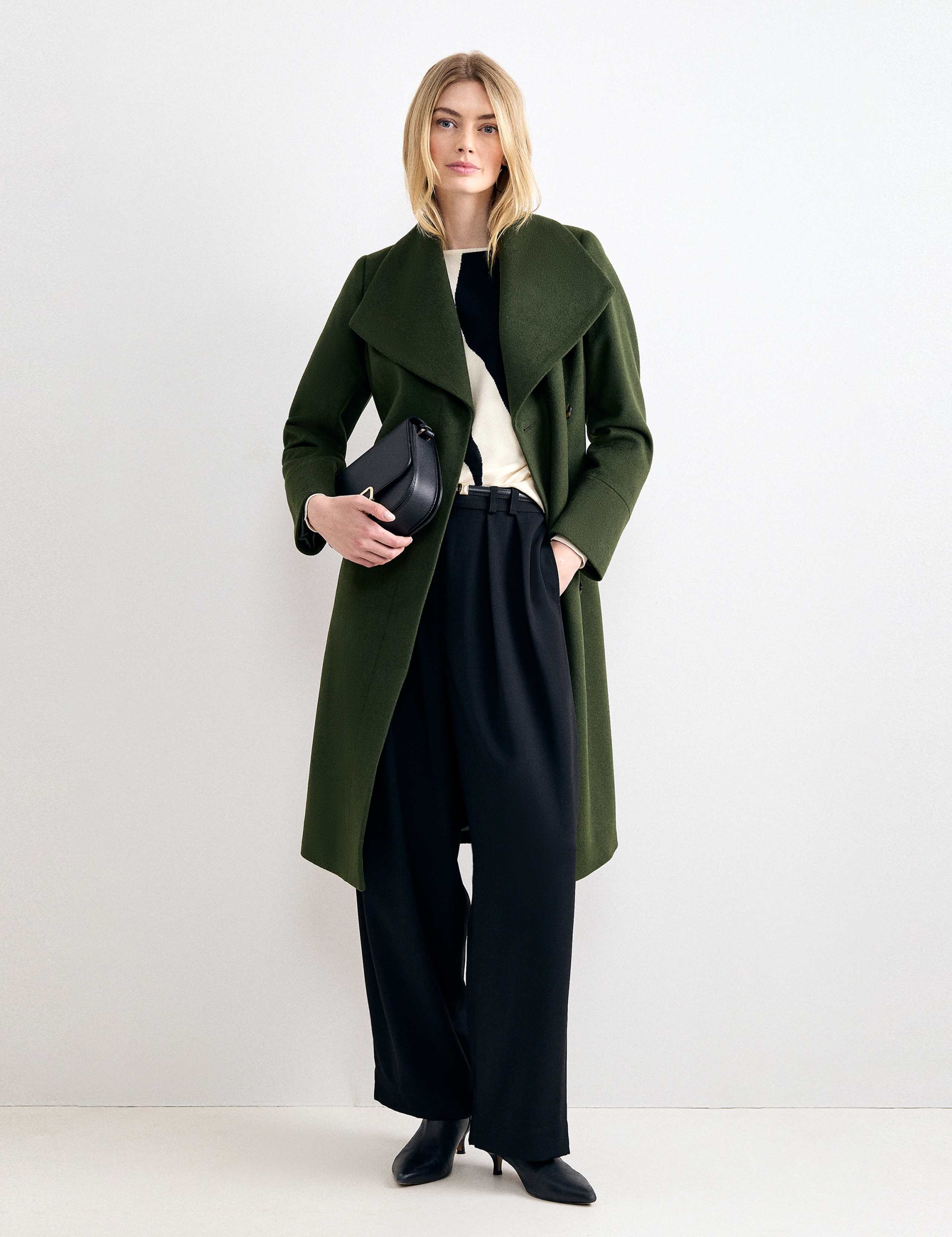 Wool Rich Belted Shawl Collar Coat 7 of 9