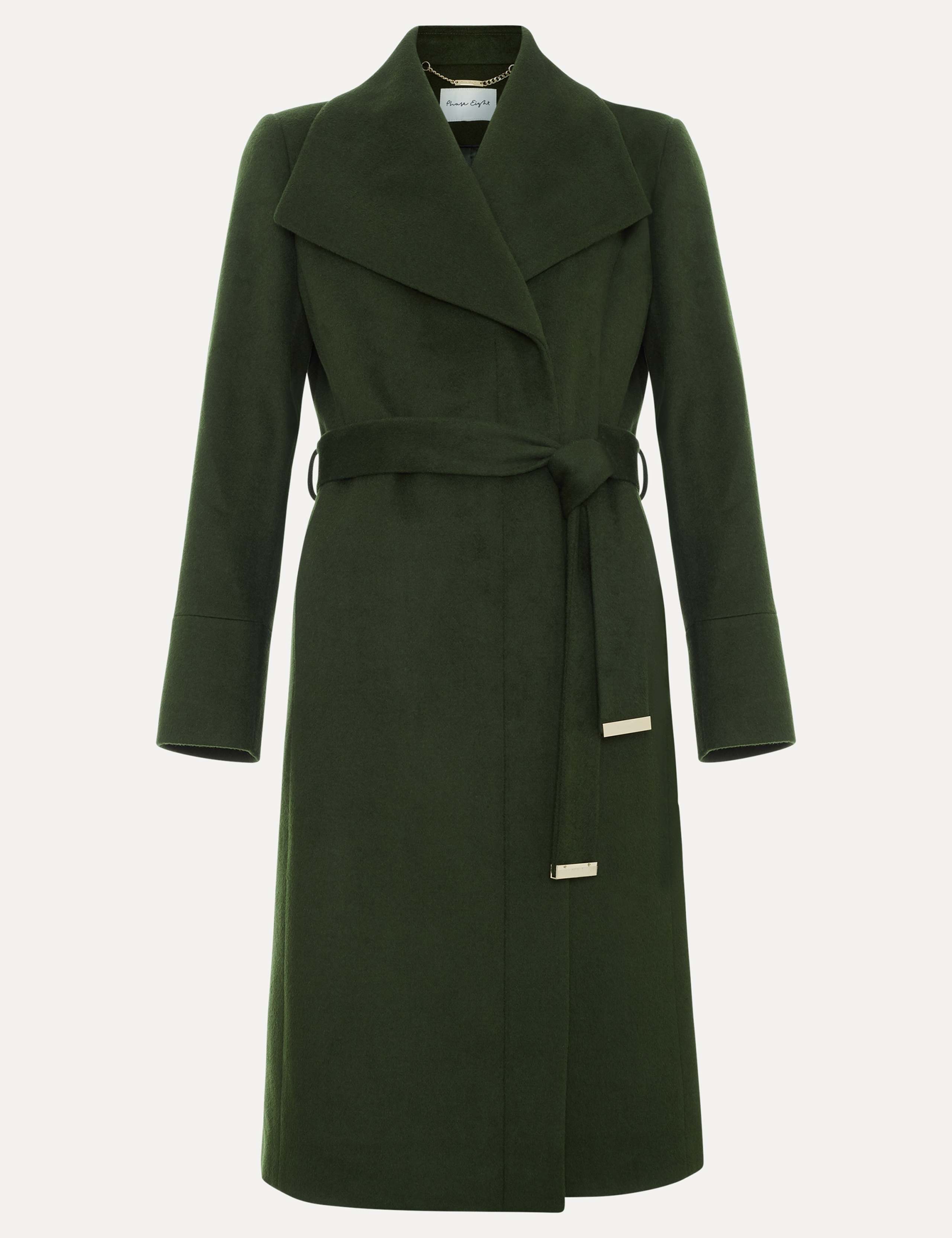 Wool Rich Belted Shawl Collar Coat 2 of 9