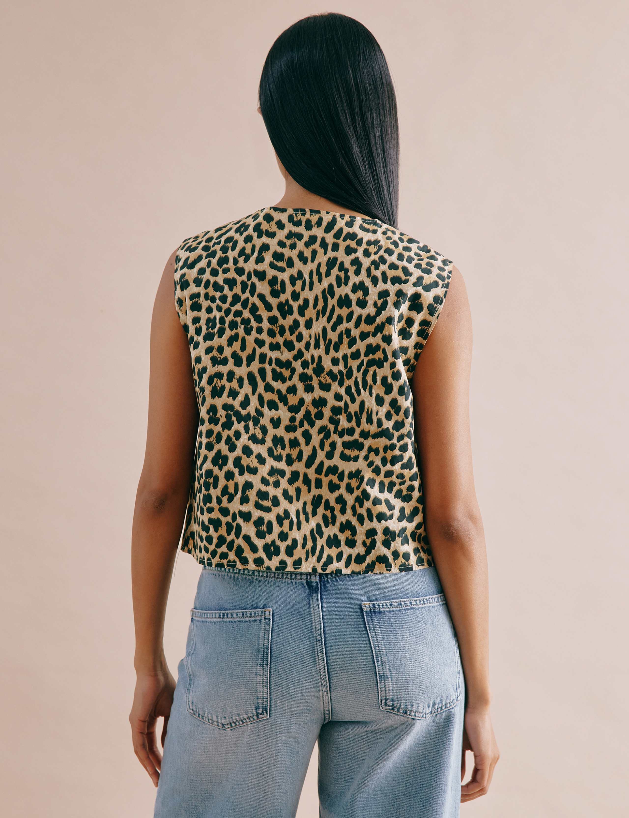 Pure Cotton Animal Print Vest 4 of 6