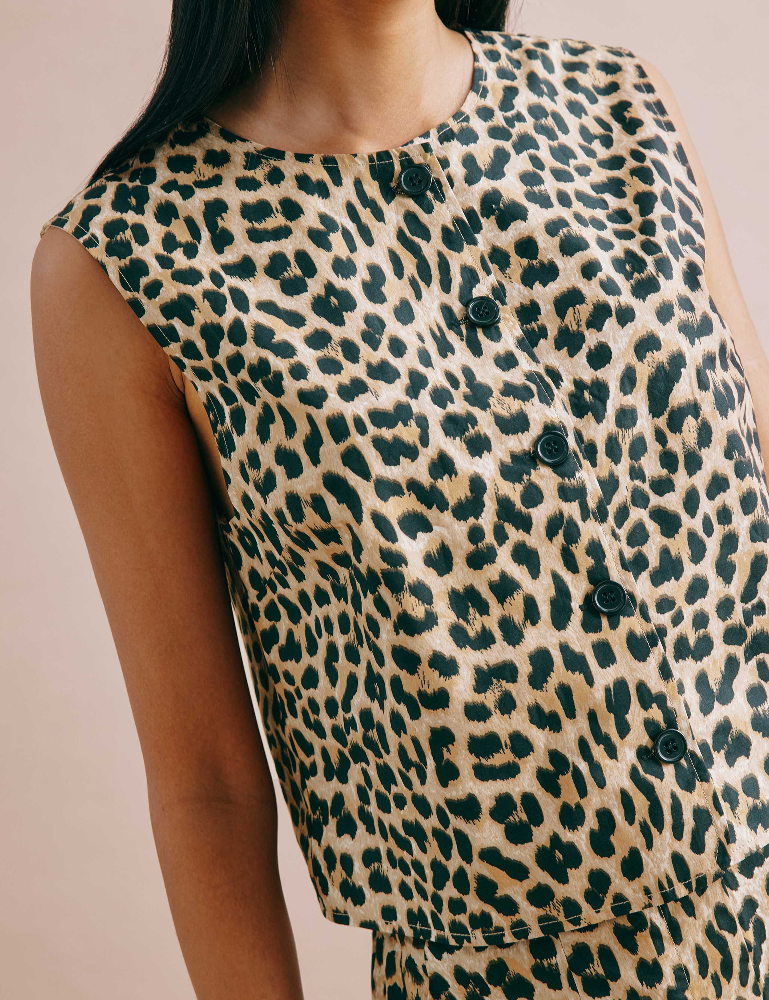 Pure Cotton Animal Print Vest 5 of 6