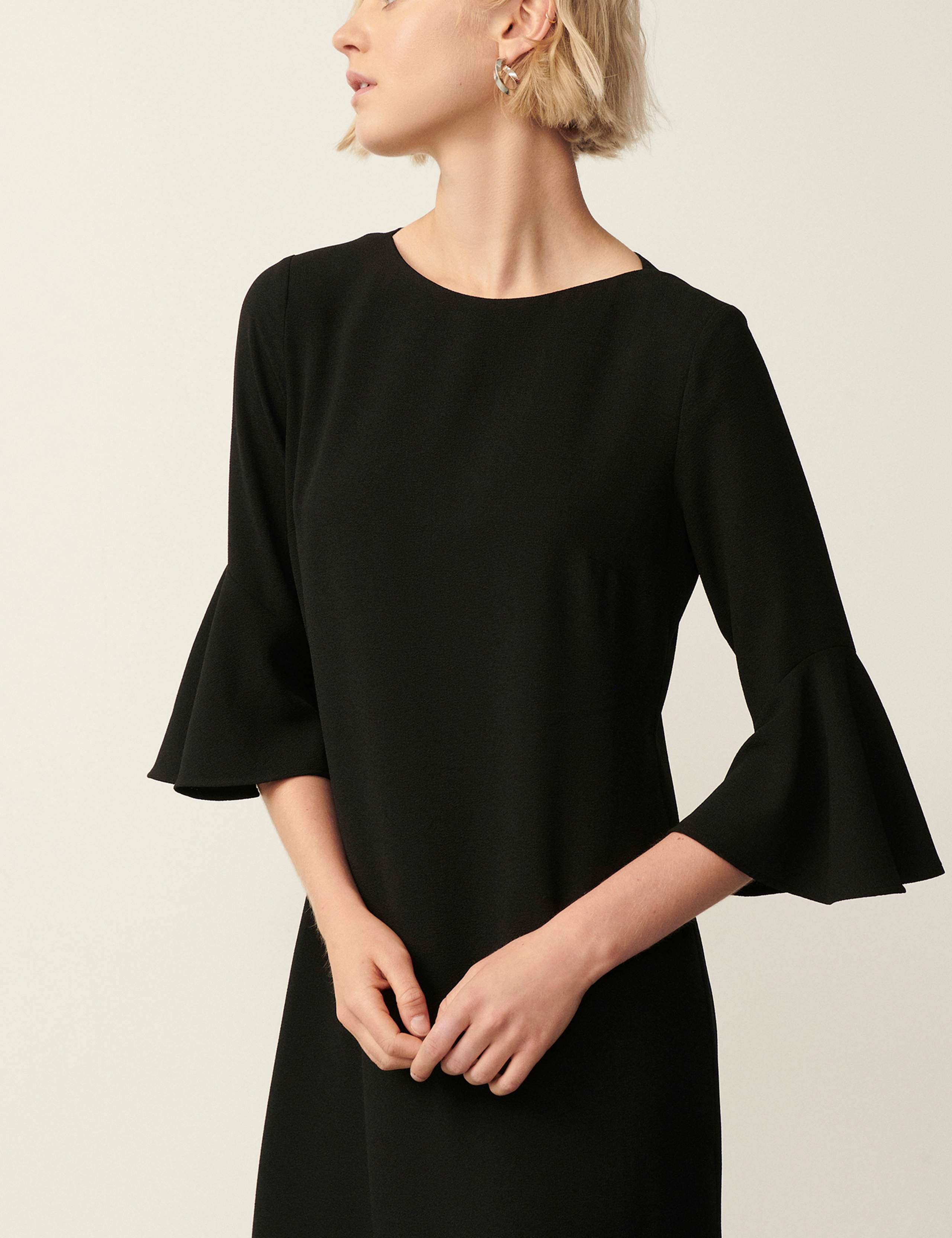 Crepe Frill Sleeve Mini Dress 4 of 4